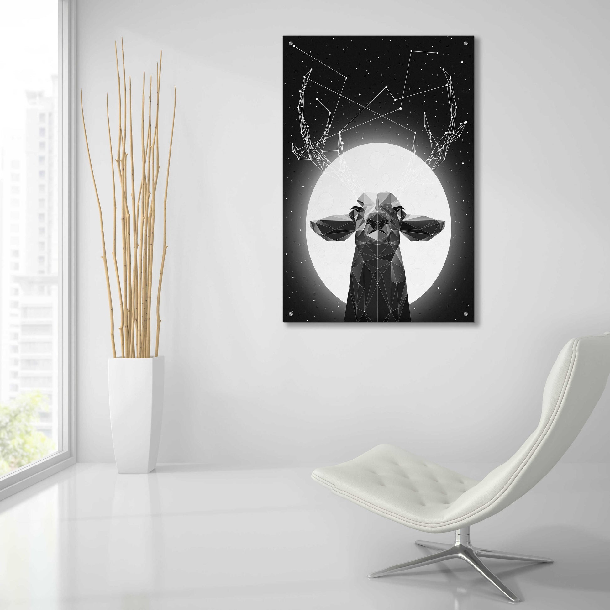 Epic Art 'Banyon Deer' by Davies Babies, Acrylic Glass Wall Art,24x36