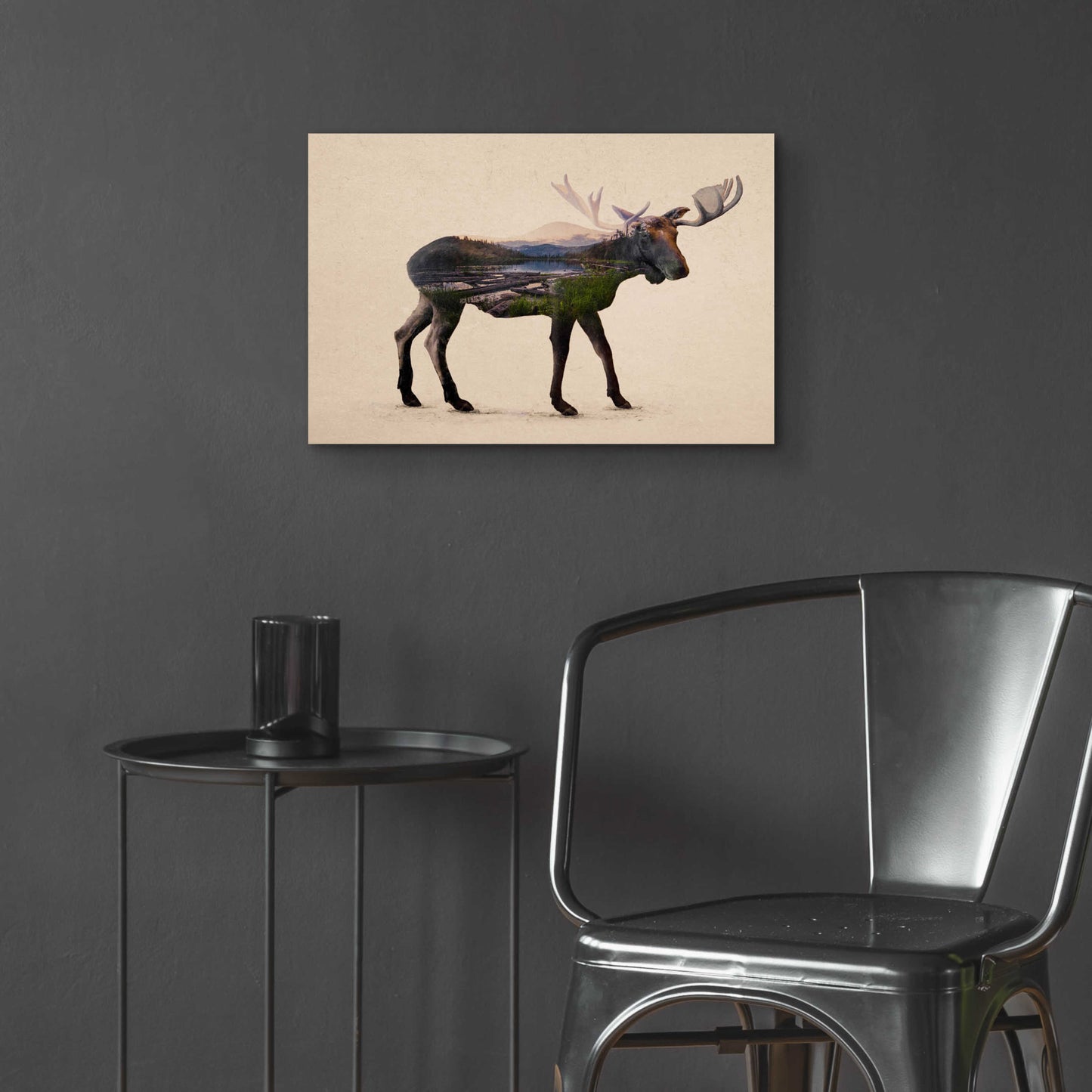 Epic Art 'The Alaskan Bull Moose' by Davies Babies, Acrylic Glass Wall Art,24x16
