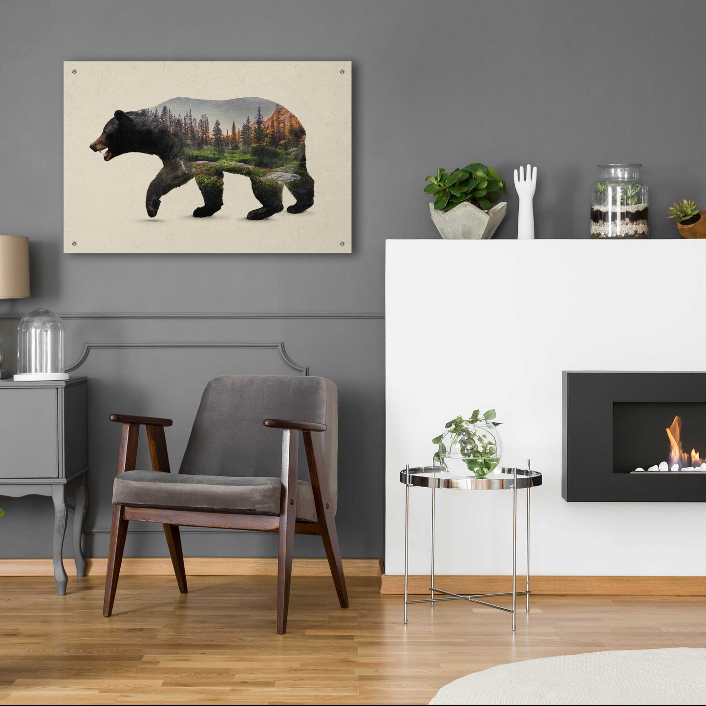 Epic Art 'The North American Black Bear' by Davies Babies, Acrylic Glass Wall Art,36x24