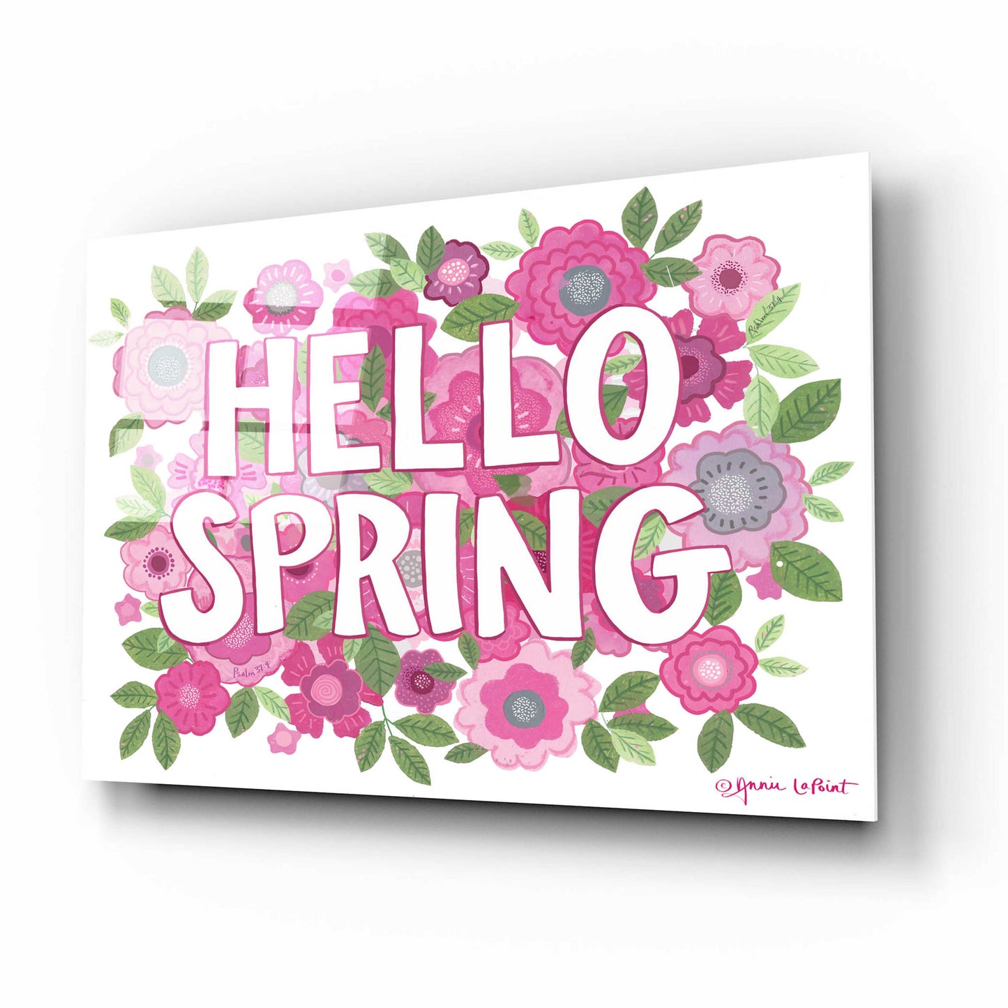 Epic Art 'Hello Spring' by Annie LaPoint, Acrylic Glass Wall Art,16x12