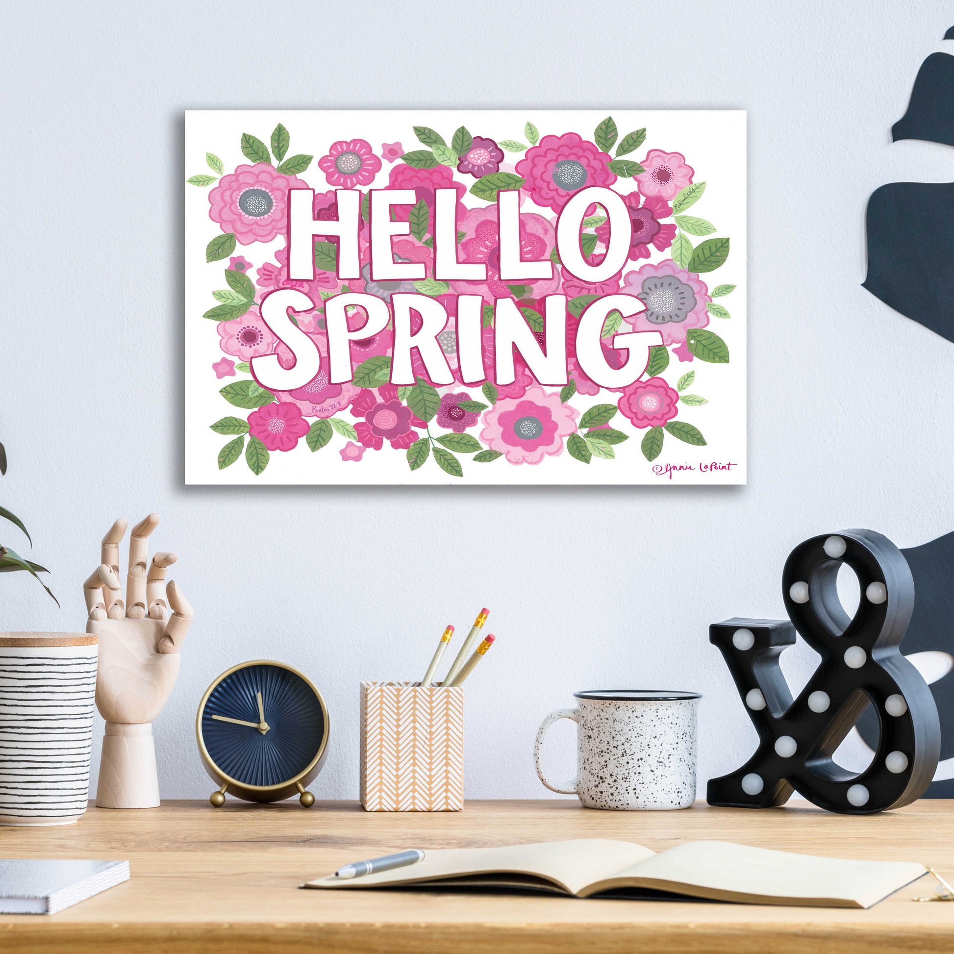 Epic Art 'Hello Spring' by Annie LaPoint, Acrylic Glass Wall Art,16x12