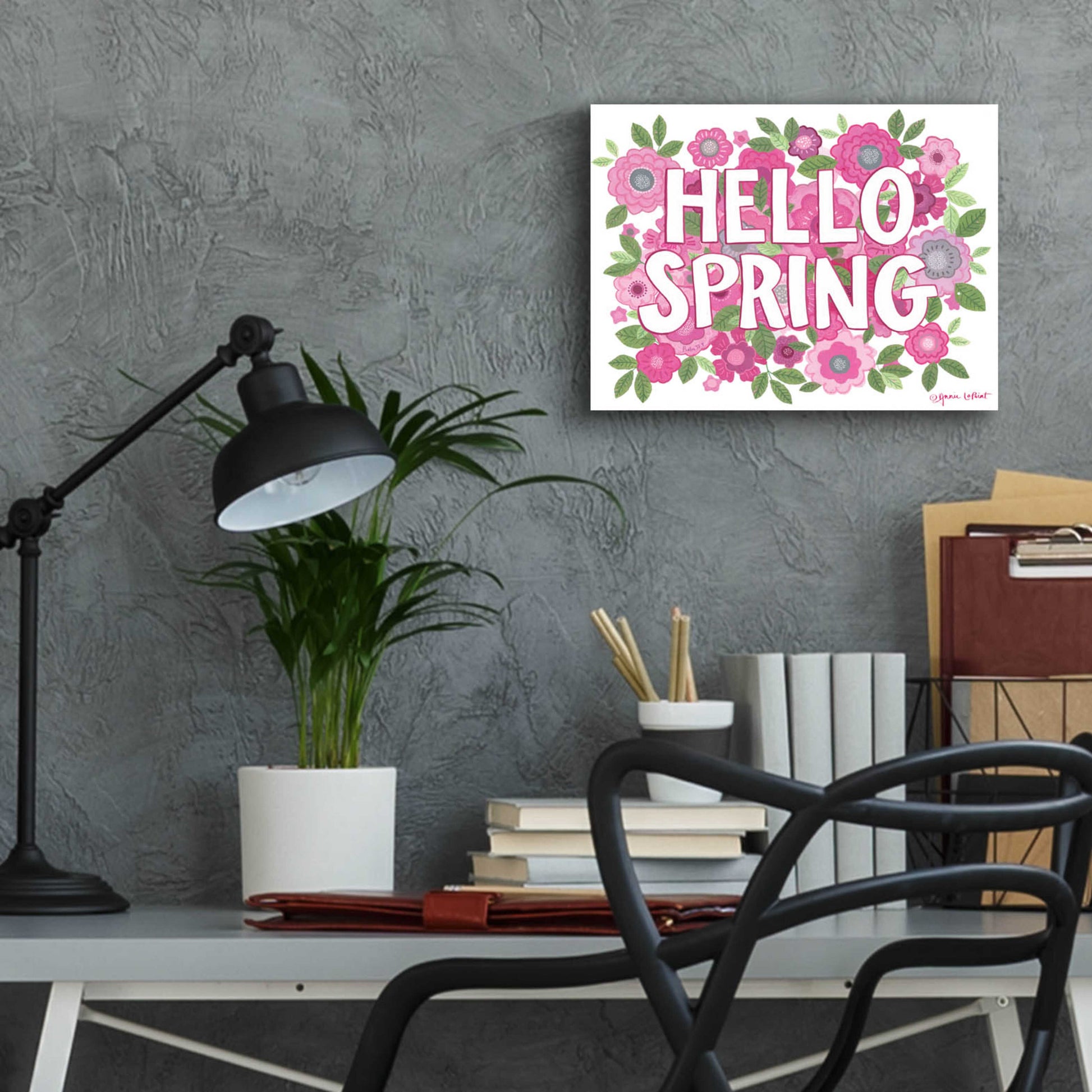 Epic Art 'Hello Spring' by Annie LaPoint, Acrylic Glass Wall Art,16x12