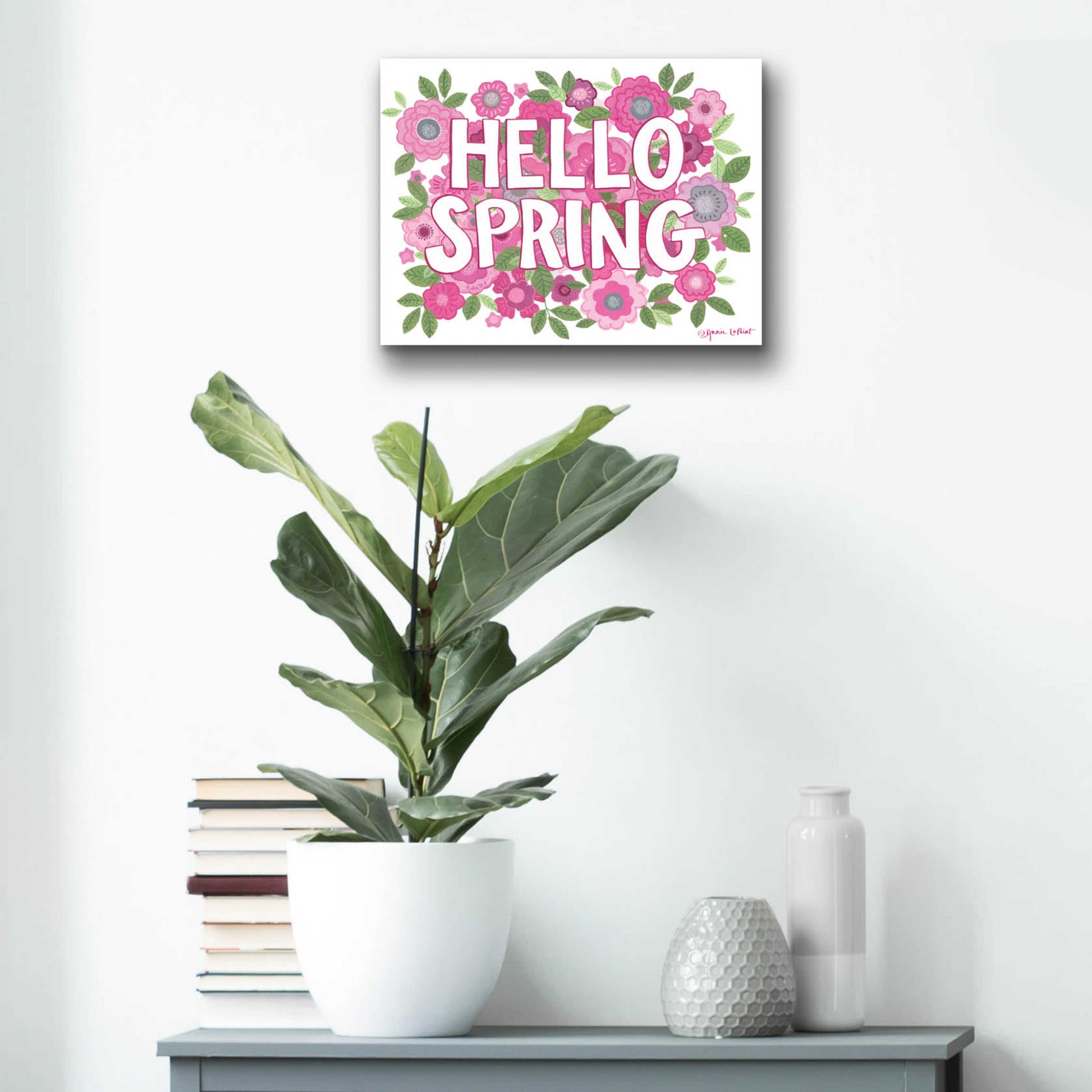 Epic Art 'Hello Spring' by Annie LaPoint, Acrylic Glass Wall Art,16x12