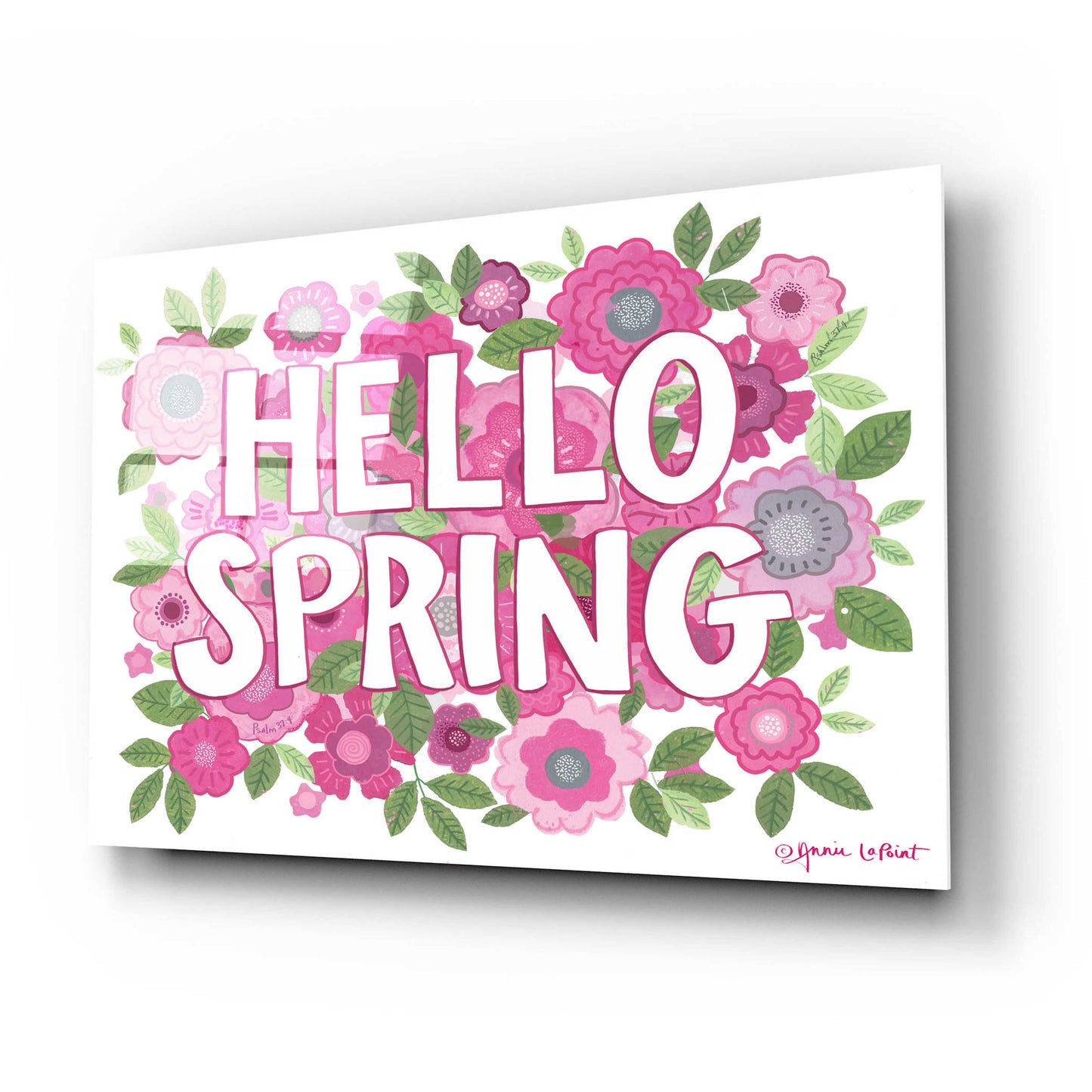 Epic Art 'Hello Spring' by Annie LaPoint, Acrylic Glass Wall Art,24x16