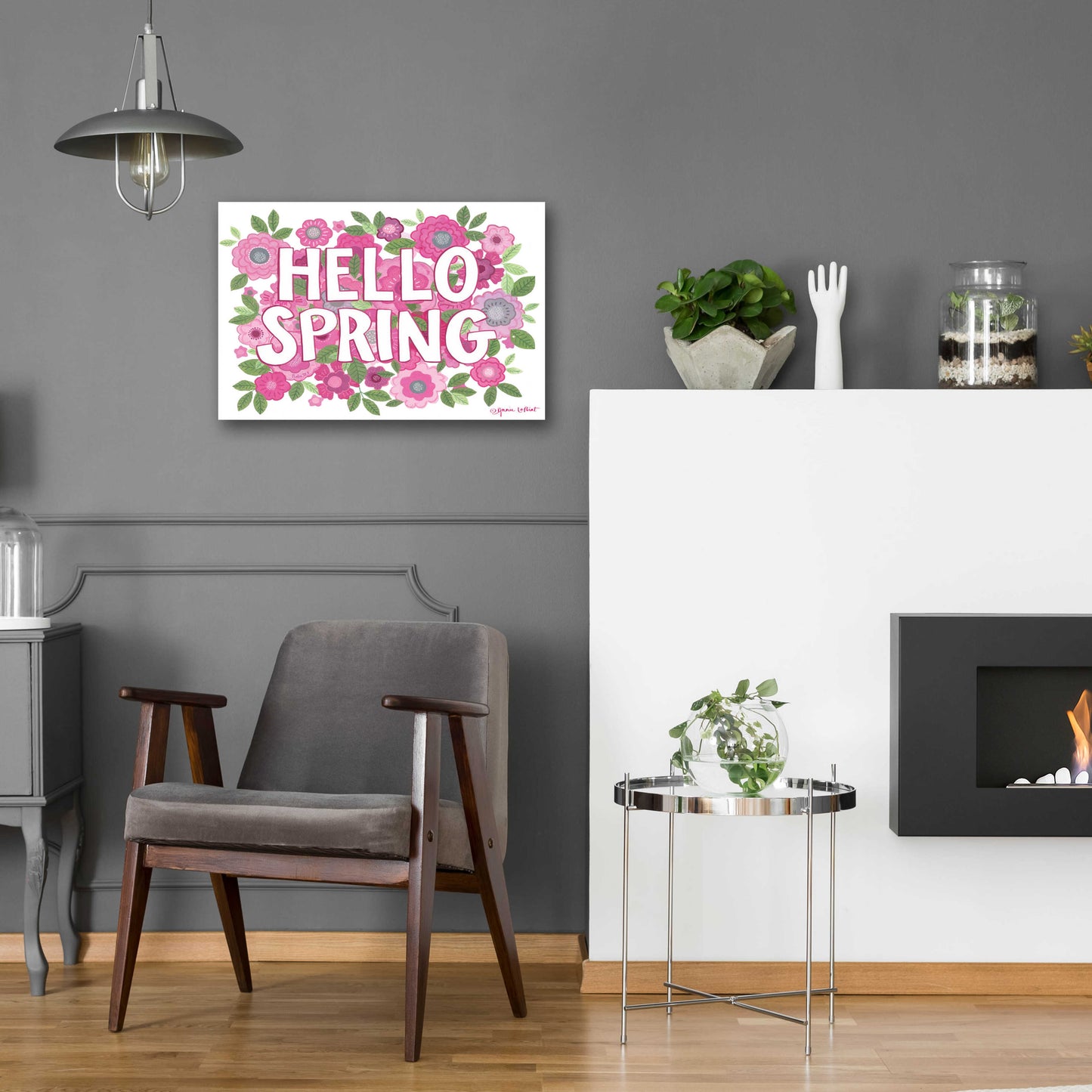 Epic Art 'Hello Spring' by Annie LaPoint, Acrylic Glass Wall Art,24x16