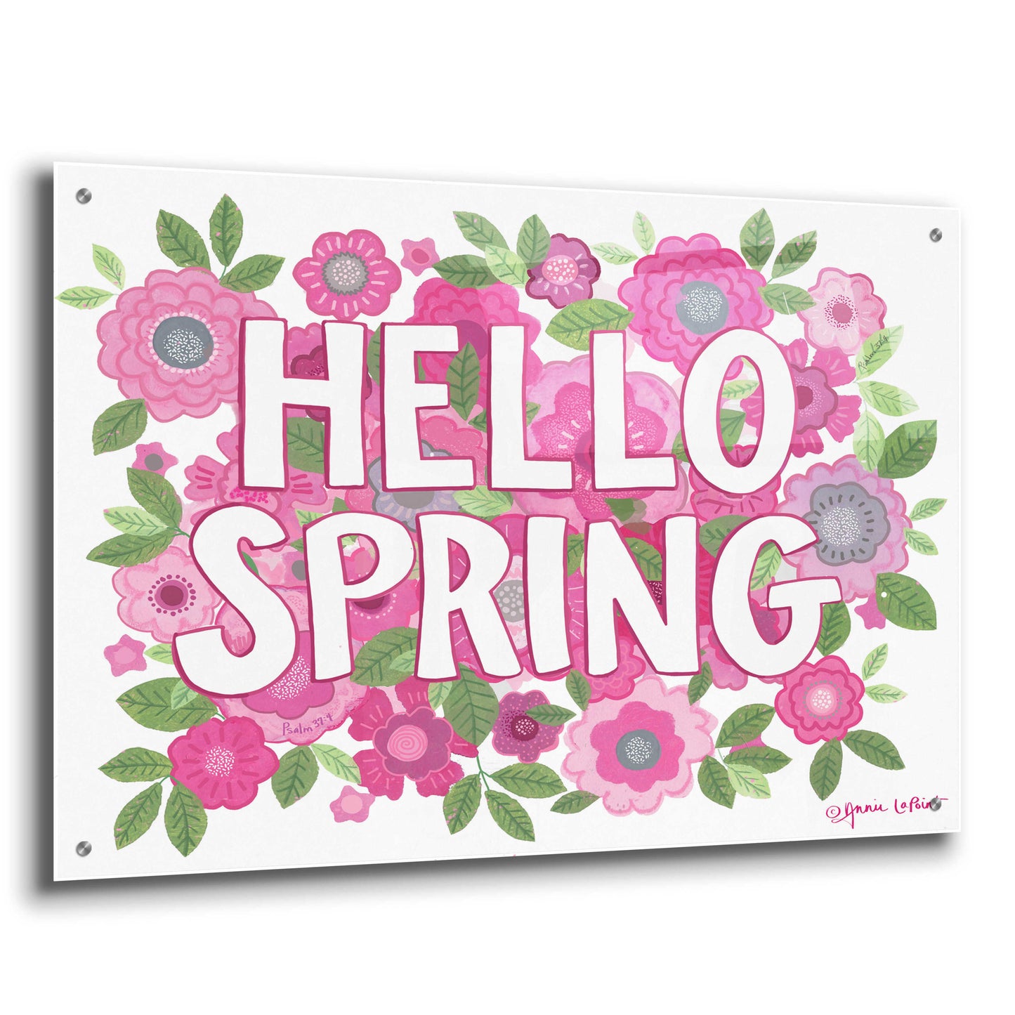 Epic Art 'Hello Spring' by Annie LaPoint, Acrylic Glass Wall Art,36x24