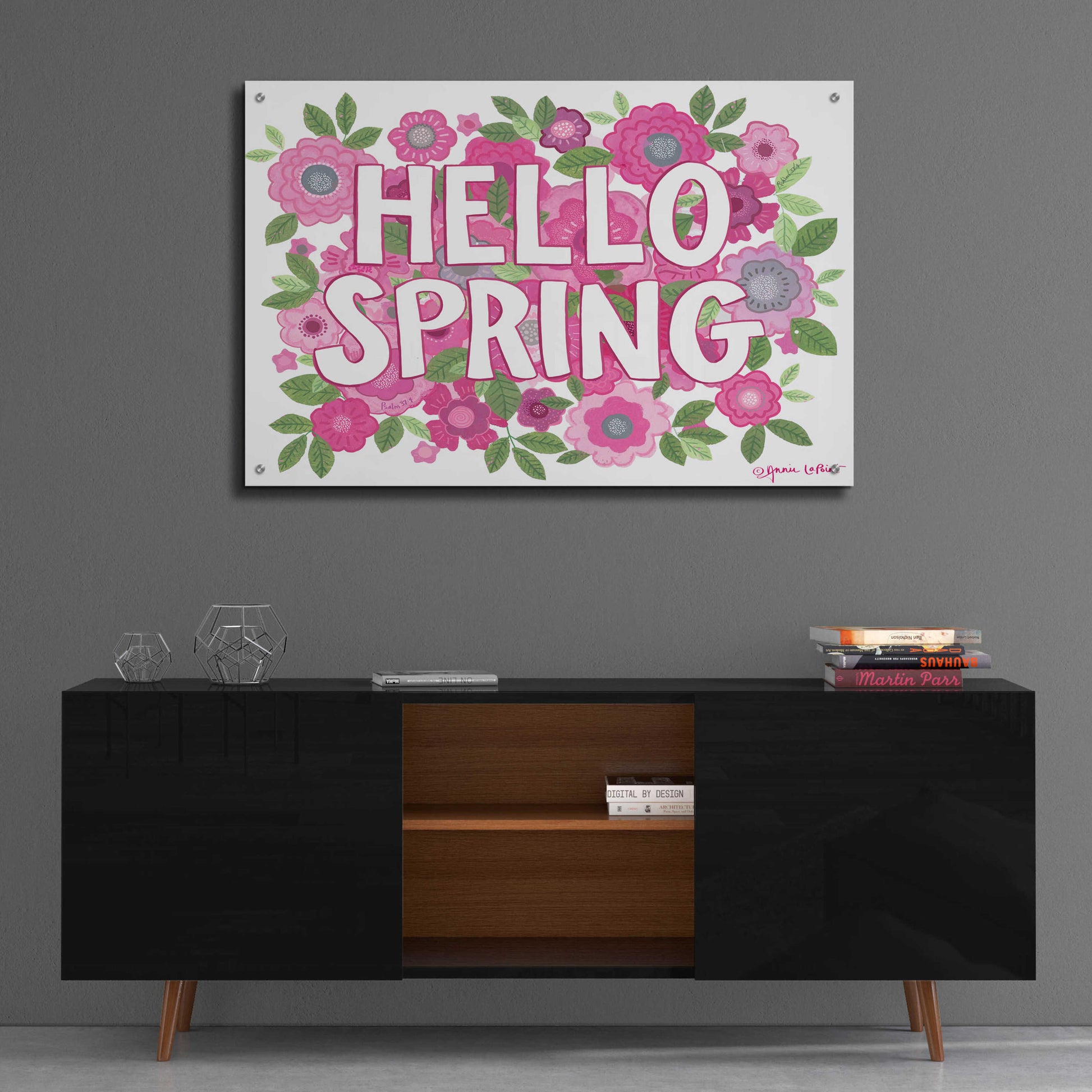 Epic Art 'Hello Spring' by Annie LaPoint, Acrylic Glass Wall Art,36x24