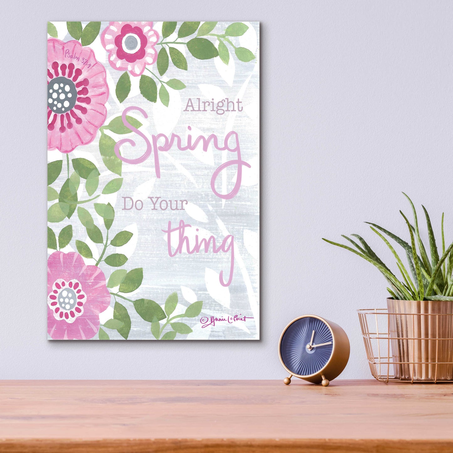 Epic Art 'Spring Do Your Thing' by Annie LaPoint, Acrylic Glass Wall Art,12x16