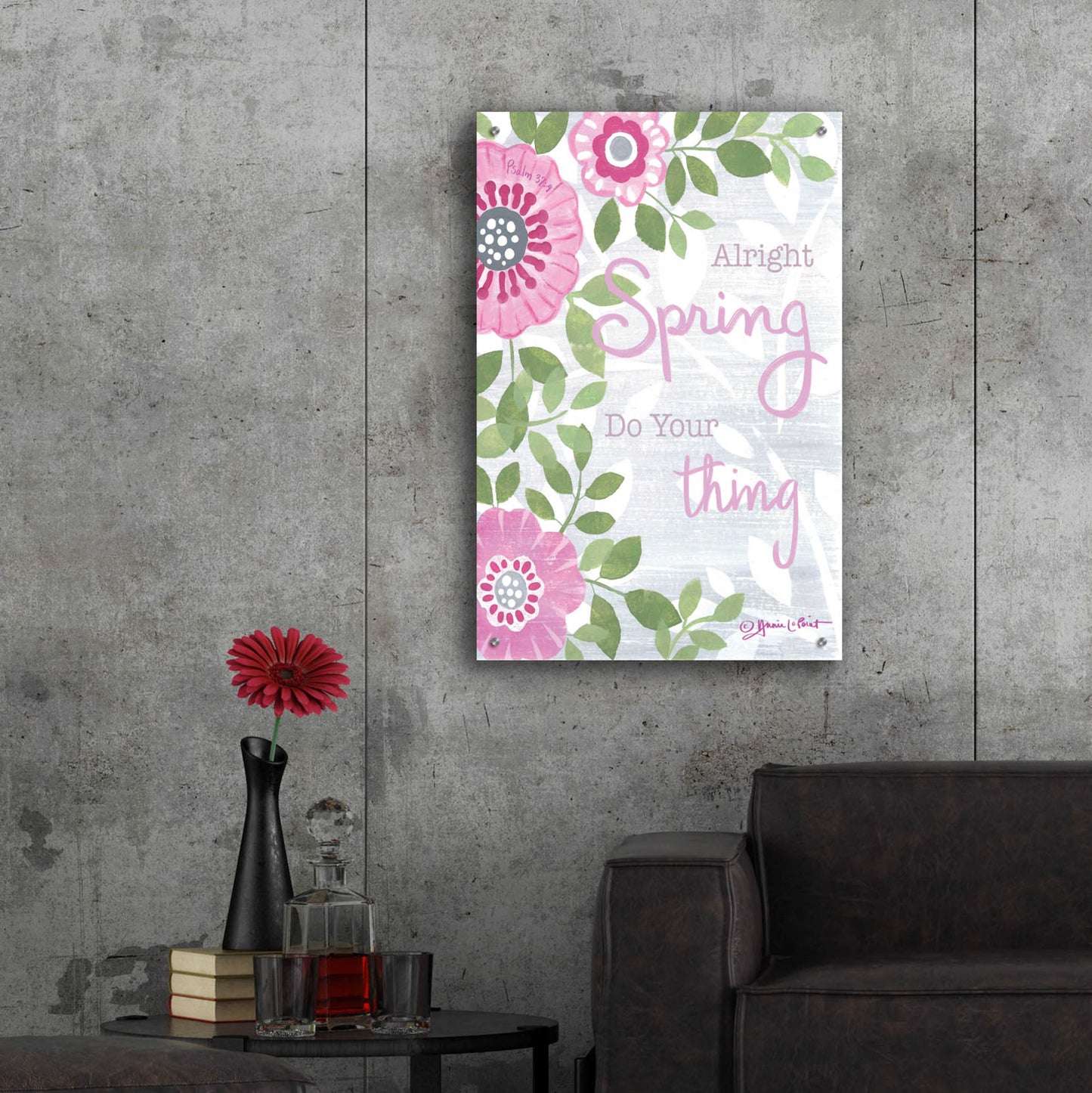 Epic Art 'Spring Do Your Thing' by Annie LaPoint, Acrylic Glass Wall Art,24x36