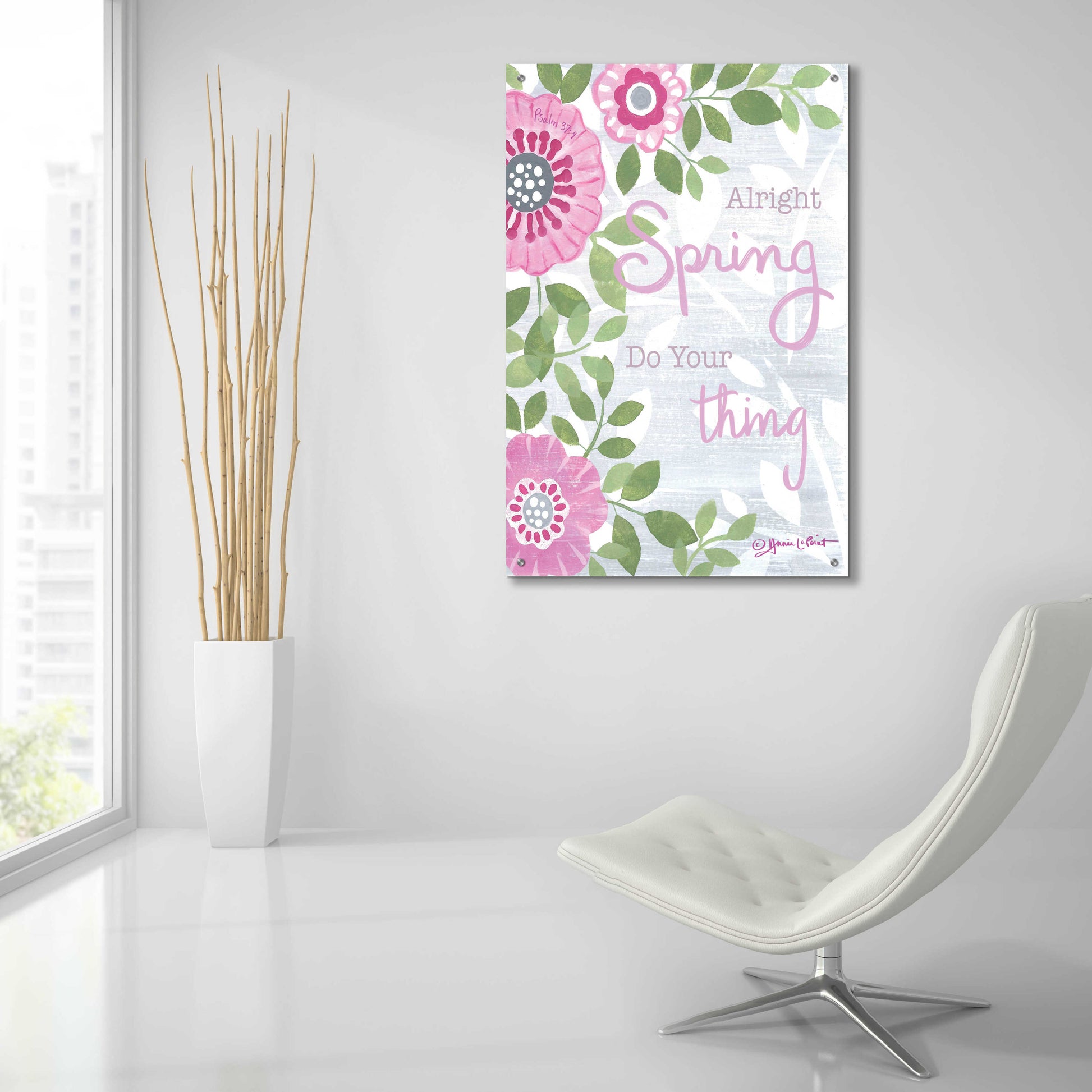 Epic Art 'Spring Do Your Thing' by Annie LaPoint, Acrylic Glass Wall Art,24x36
