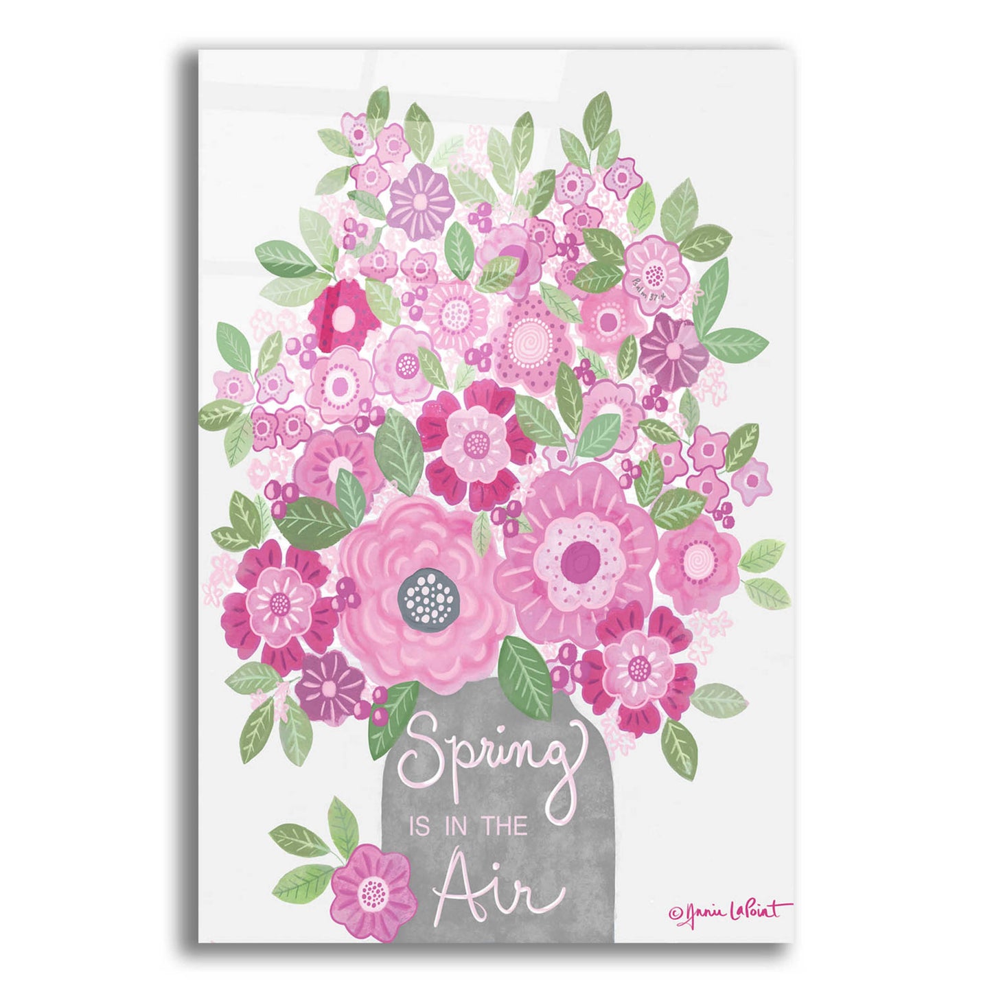 Epic Art 'Spring is in the Air' by Annie LaPoint, Acrylic Glass Wall Art,16x24
