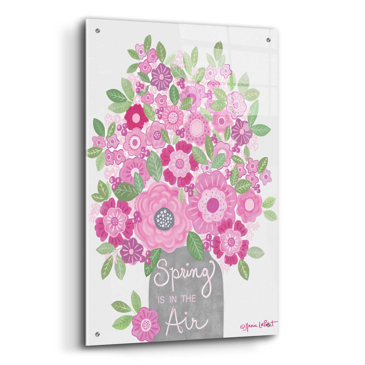 Epic Art 'Spring is in the Air' by Annie LaPoint, Acrylic Glass Wall Art,24x36