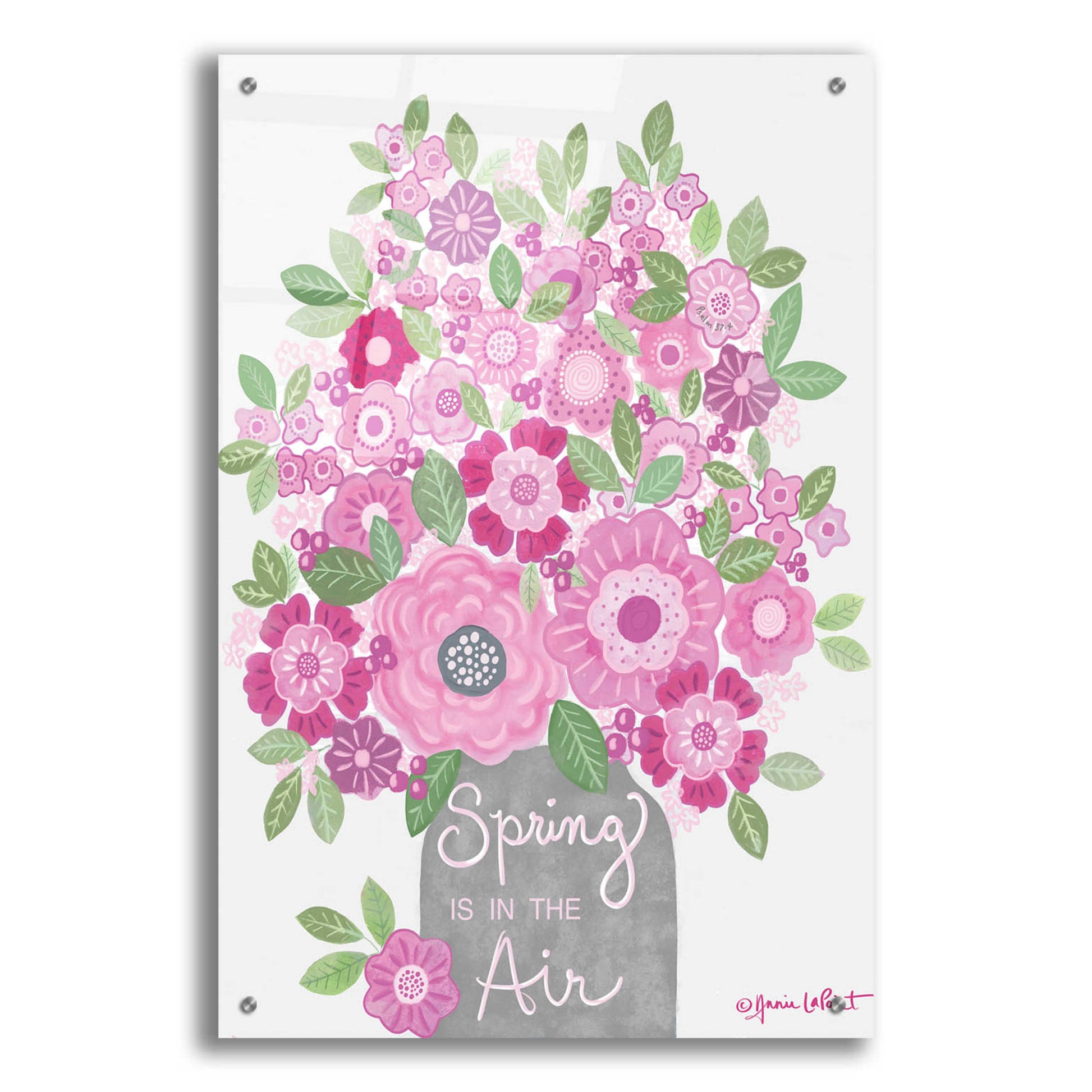 Epic Art 'Spring is in the Air' by Annie LaPoint, Acrylic Glass Wall Art,24x36