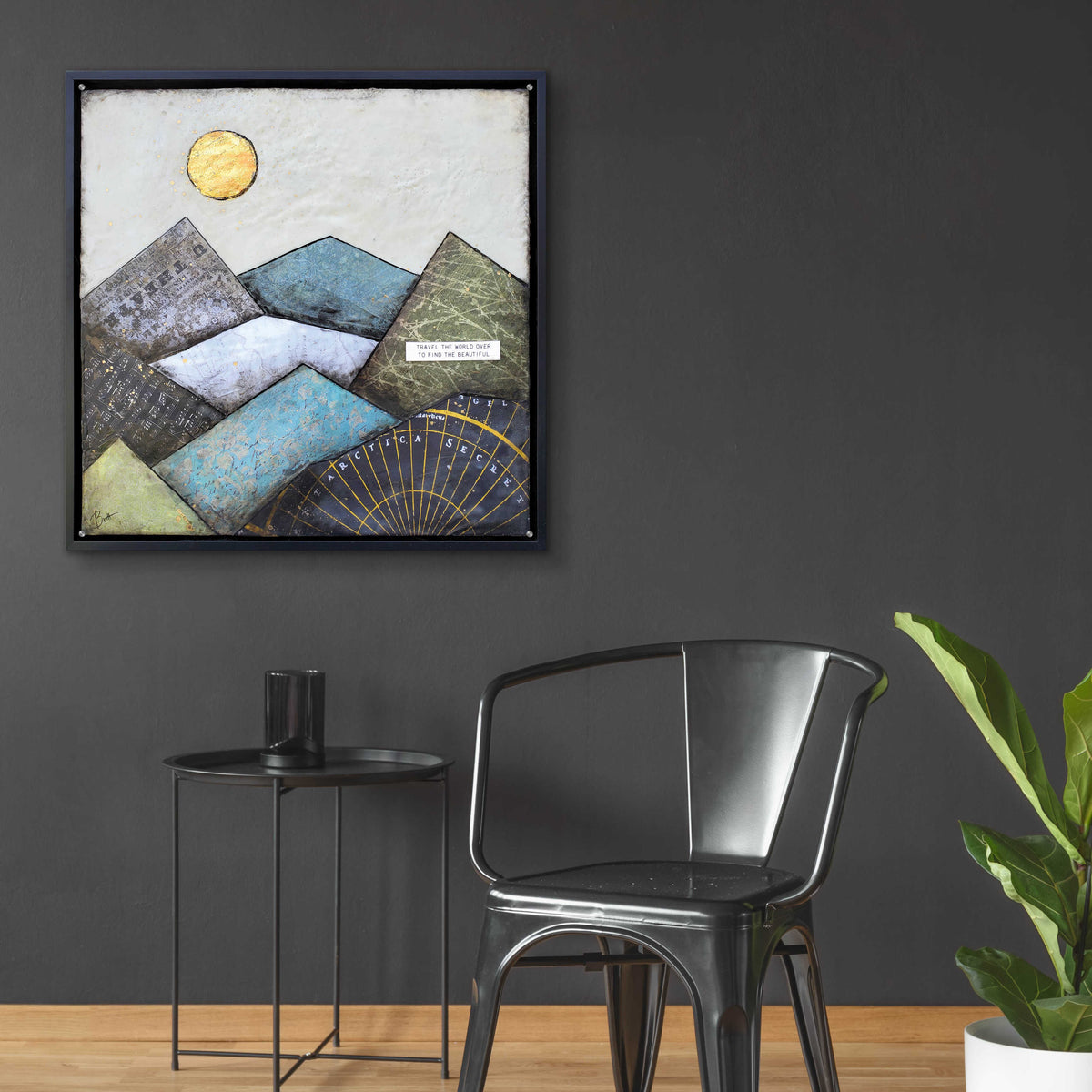 Epic Art 'Find the Beautiful' by Britt Hallowell, Acrylic Glass Wall Art,36x36