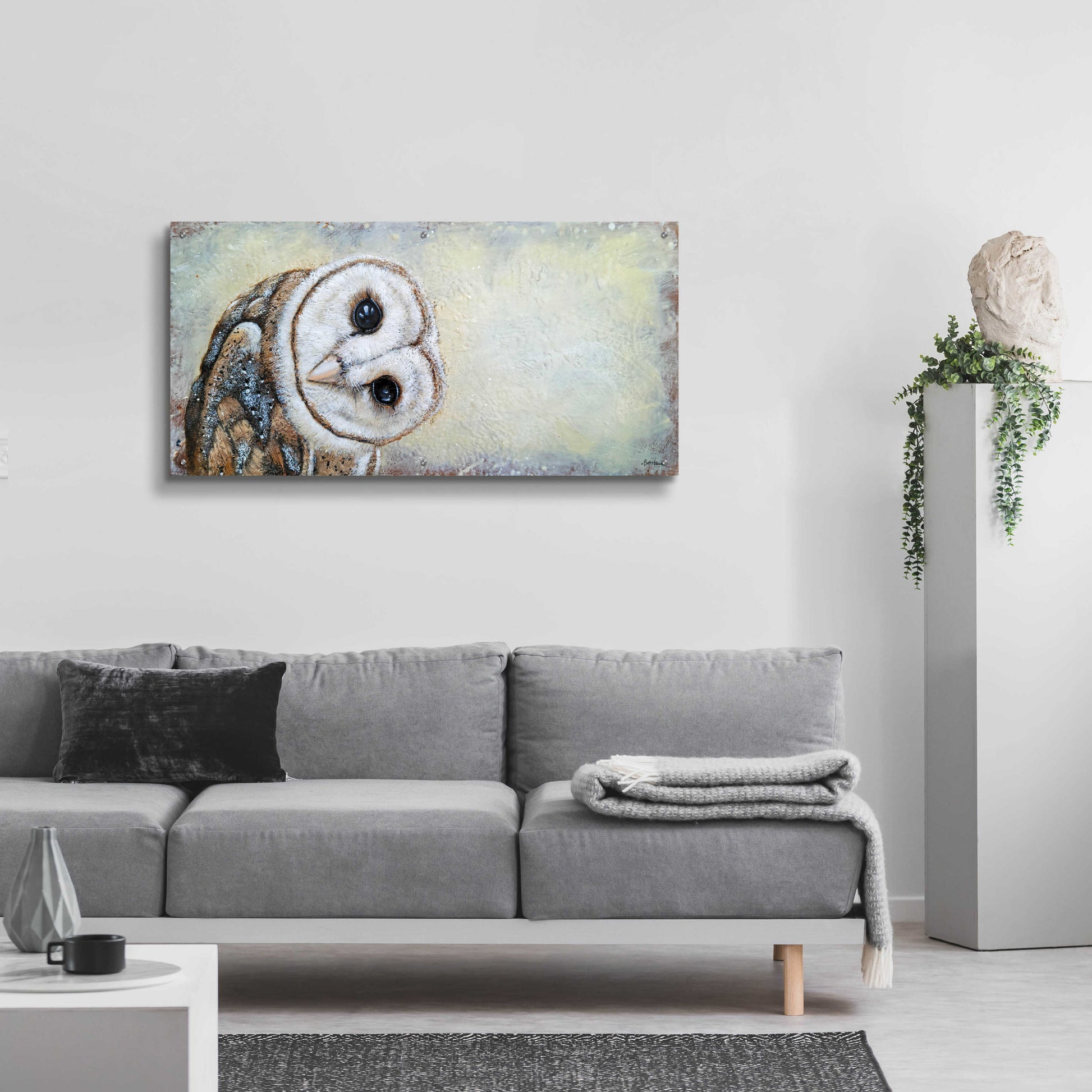 Epic Art 'Curiosity' by Britt Hallowell, Acrylic Glass Wall Art,48x24