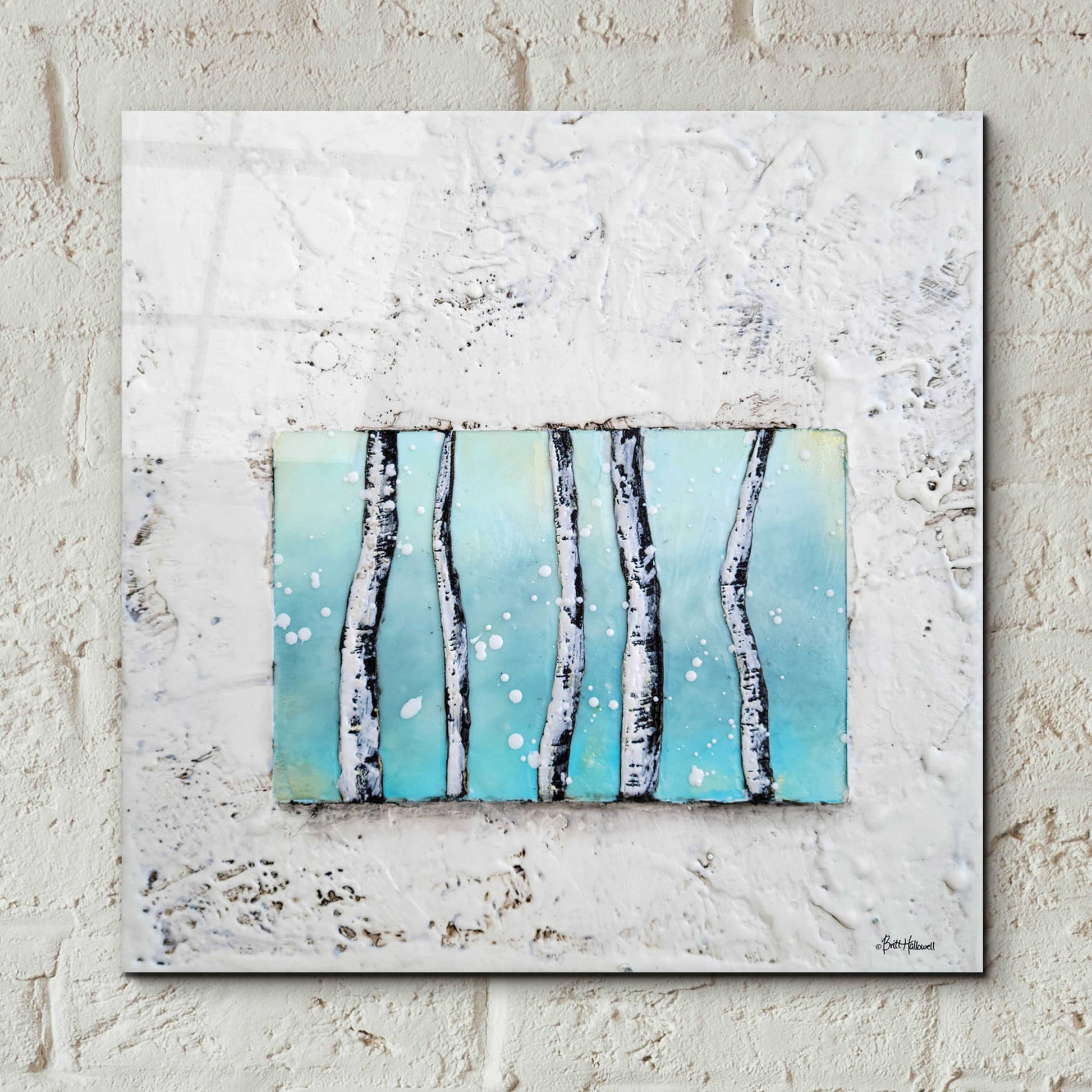 Epic Art 'Window to Nature III' by Britt Hallowell, Acrylic Glass Wall Art,12x12