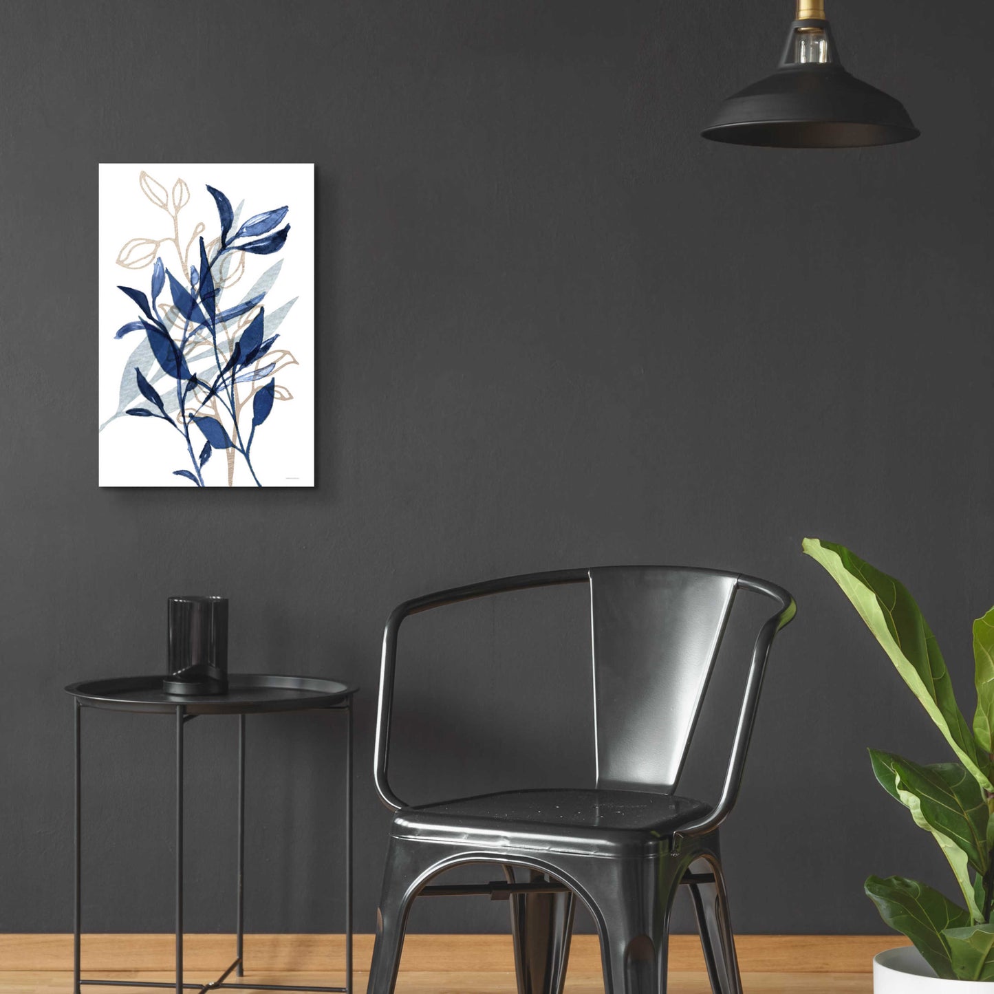 Epic Art 'Botanical Blues I' by Bluebird Barn, Acrylic Glass Wall Art,16x24