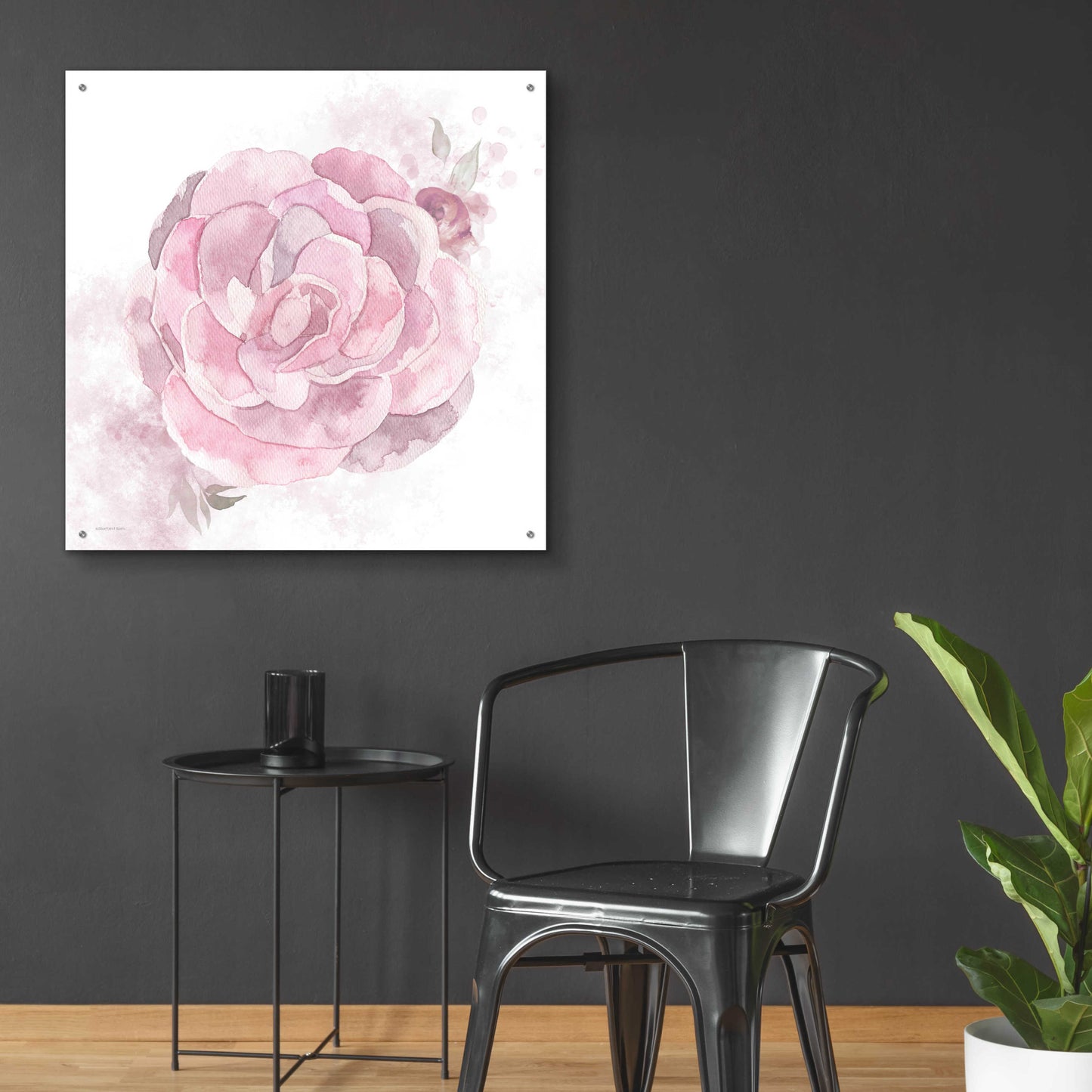 Epic Art 'Cottage Peony II' by Bluebird Barn, Acrylic Glass Wall Art,36x36