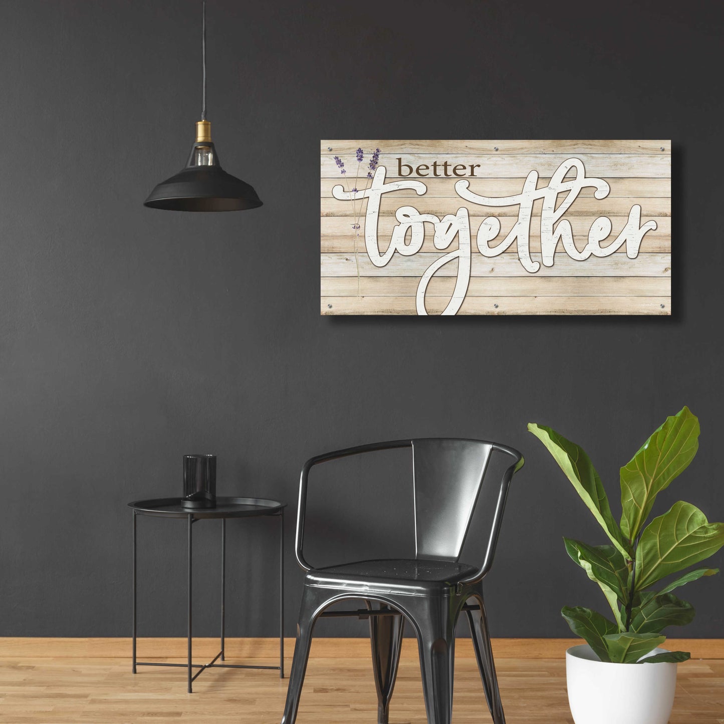 Epic Art 'Better Together' by Susie Boyer, Acrylic Glass Wall Art,48x24