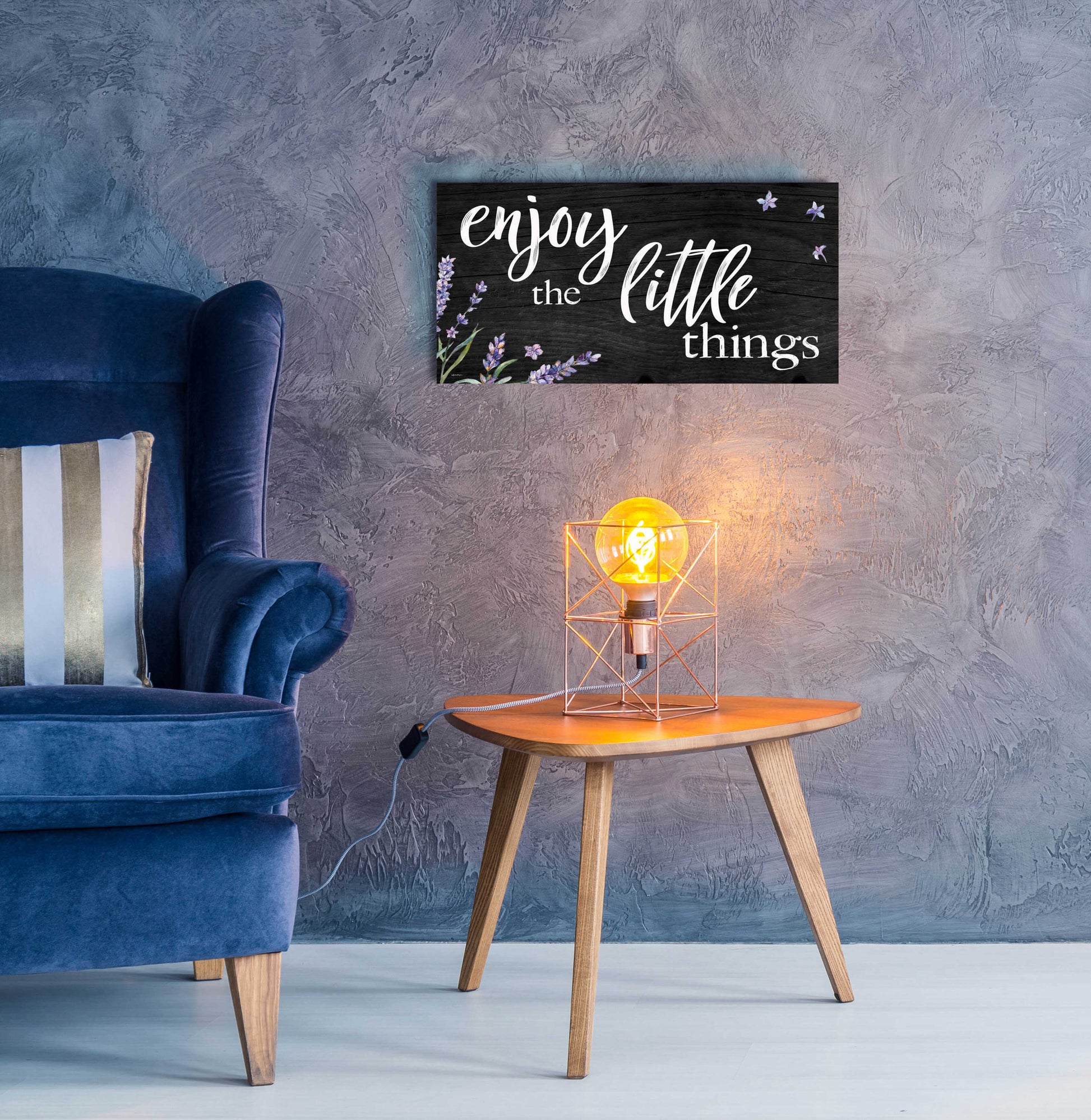 Epic Art 'Enjoy the Little Things  ' by Susie Boyer, Acrylic Glass Wall Art,24x12