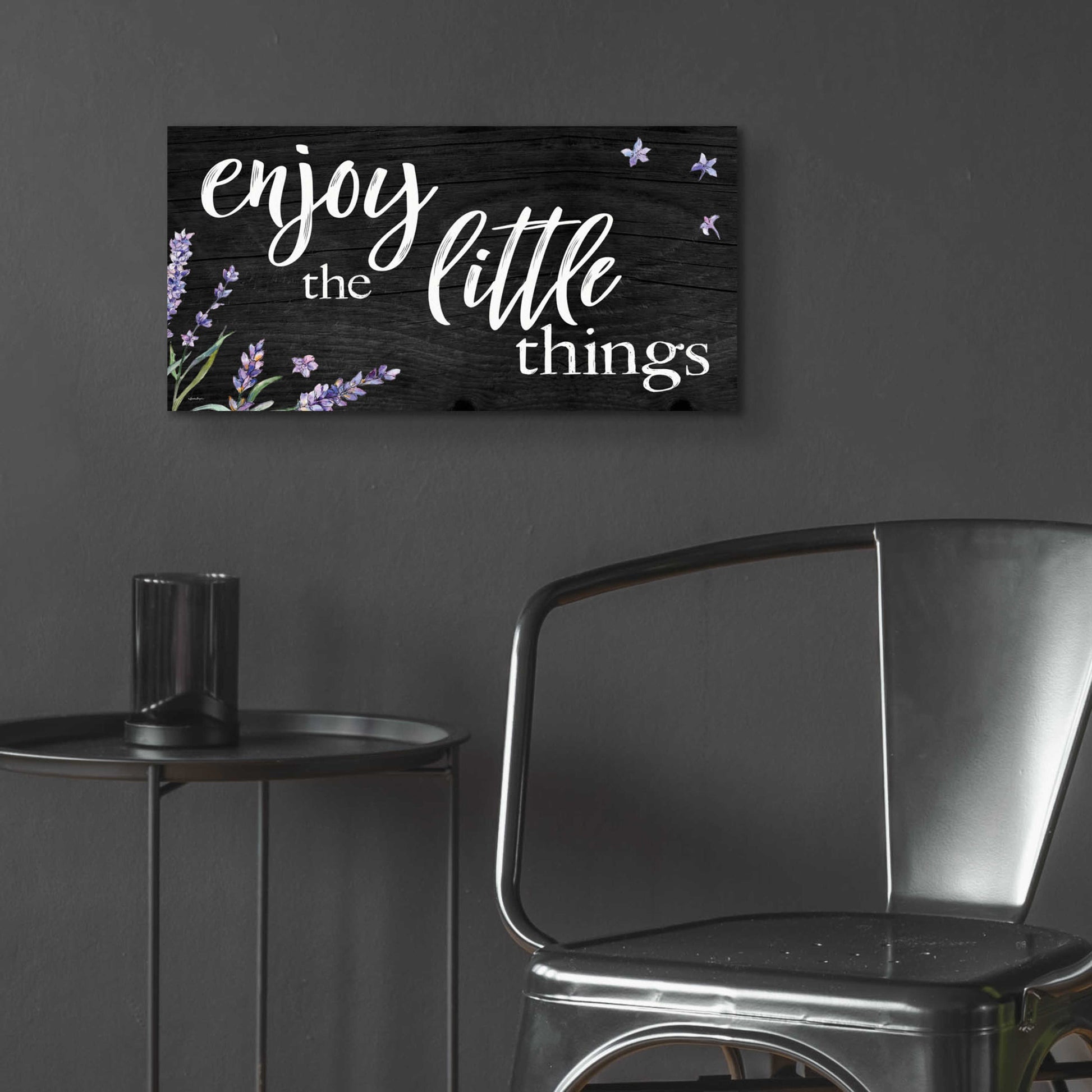 Epic Art 'Enjoy the Little Things  ' by Susie Boyer, Acrylic Glass Wall Art,24x12