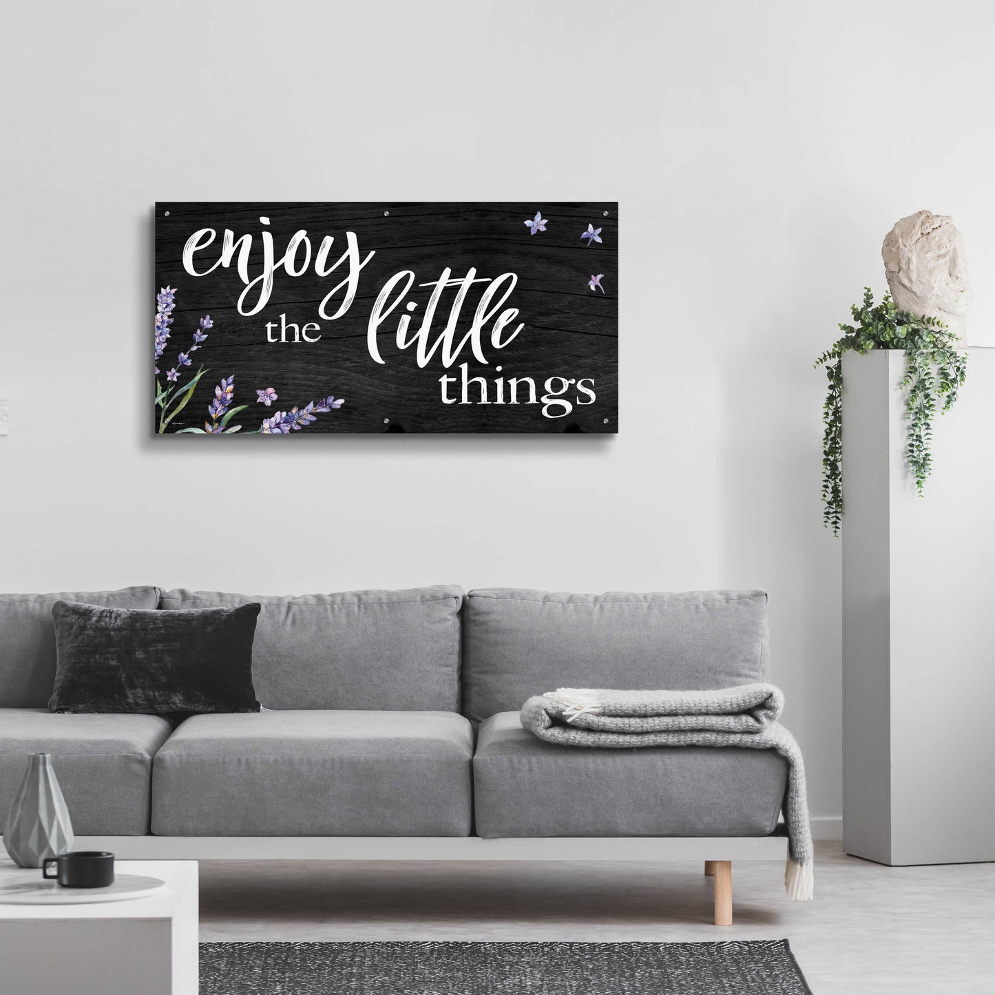 Epic Art 'Enjoy the Little Things  ' by Susie Boyer, Acrylic Glass Wall Art,48x24