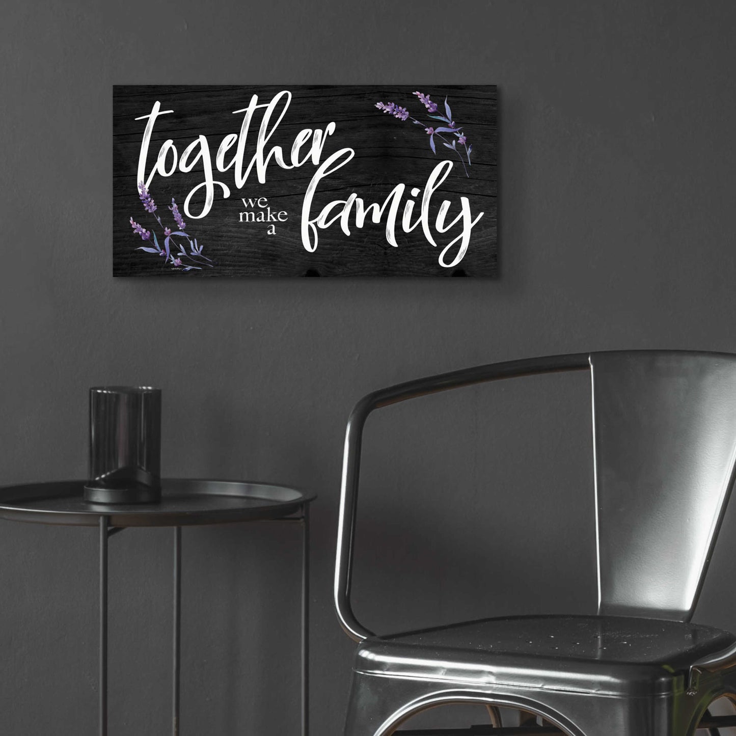 Epic Art 'Together We Make a Family     ' by Susie Boyer, Acrylic Glass Wall Art,24x12