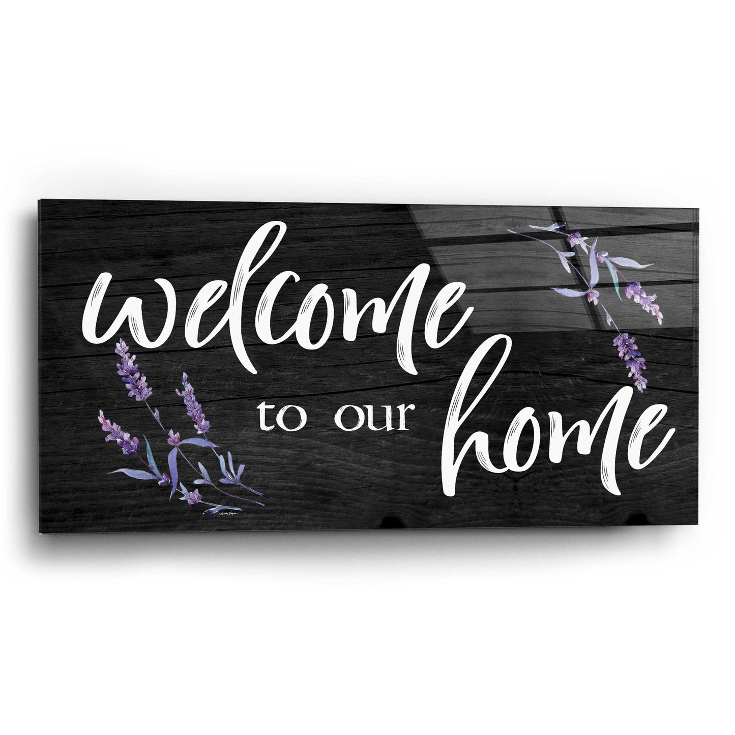 Epic Art 'Welcome to Our Home    ' by Susie Boyer, Acrylic Glass Wall Art,24x12