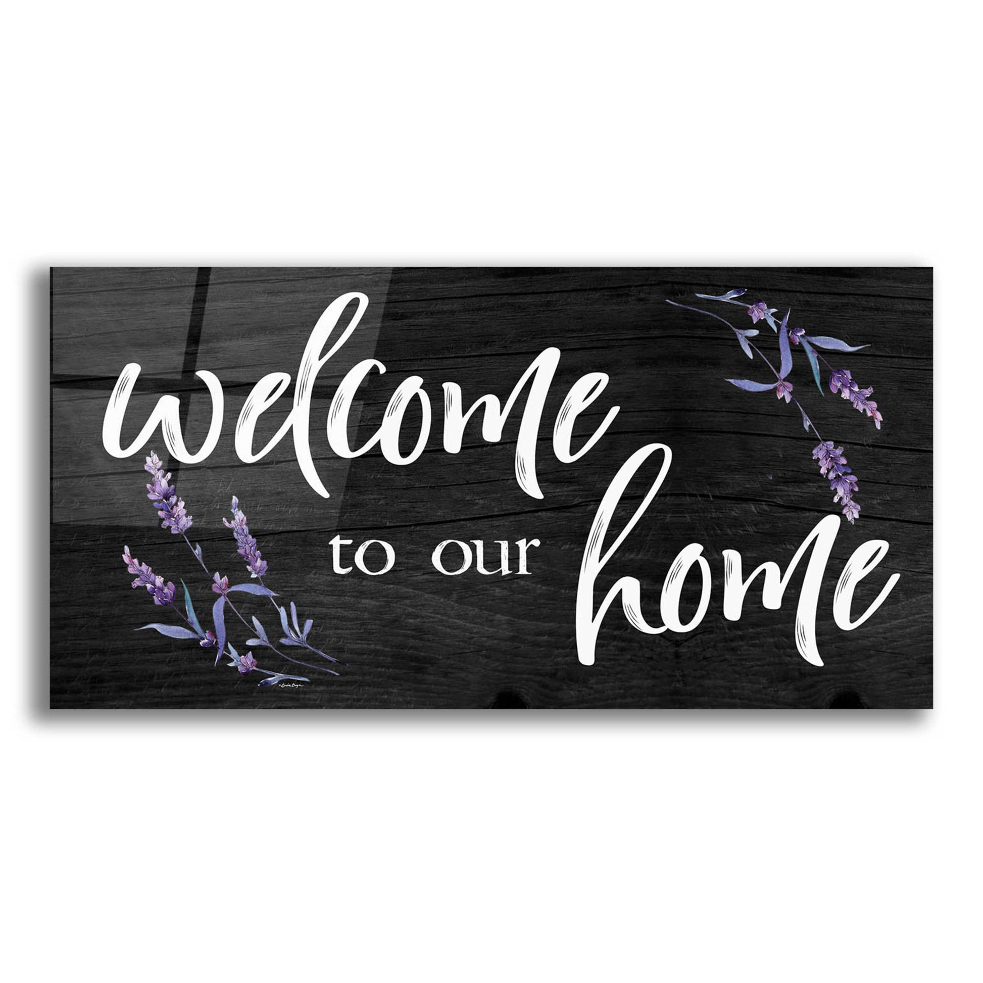 Epic Art 'Welcome to Our Home    ' by Susie Boyer, Acrylic Glass Wall Art,24x12