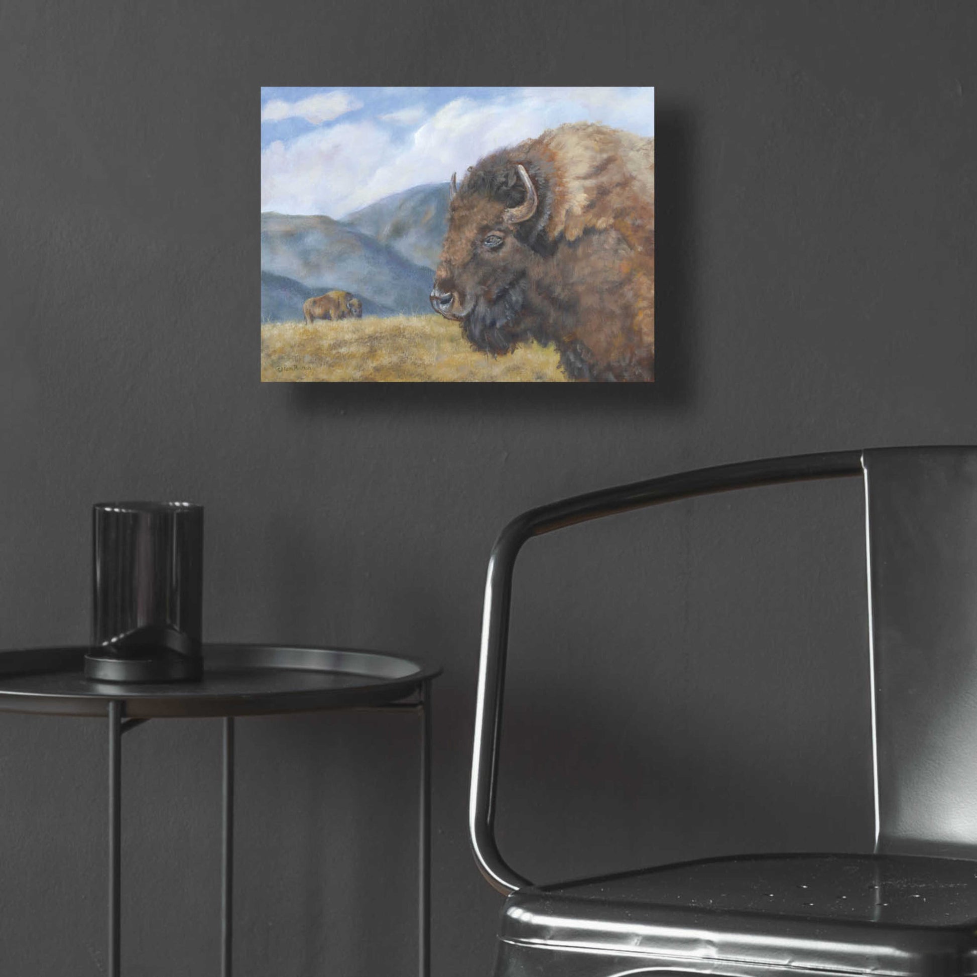 Epic Art 'Yellowstone Kings   ' by Pam Britton, Acrylic Glass Wall Art,16x12