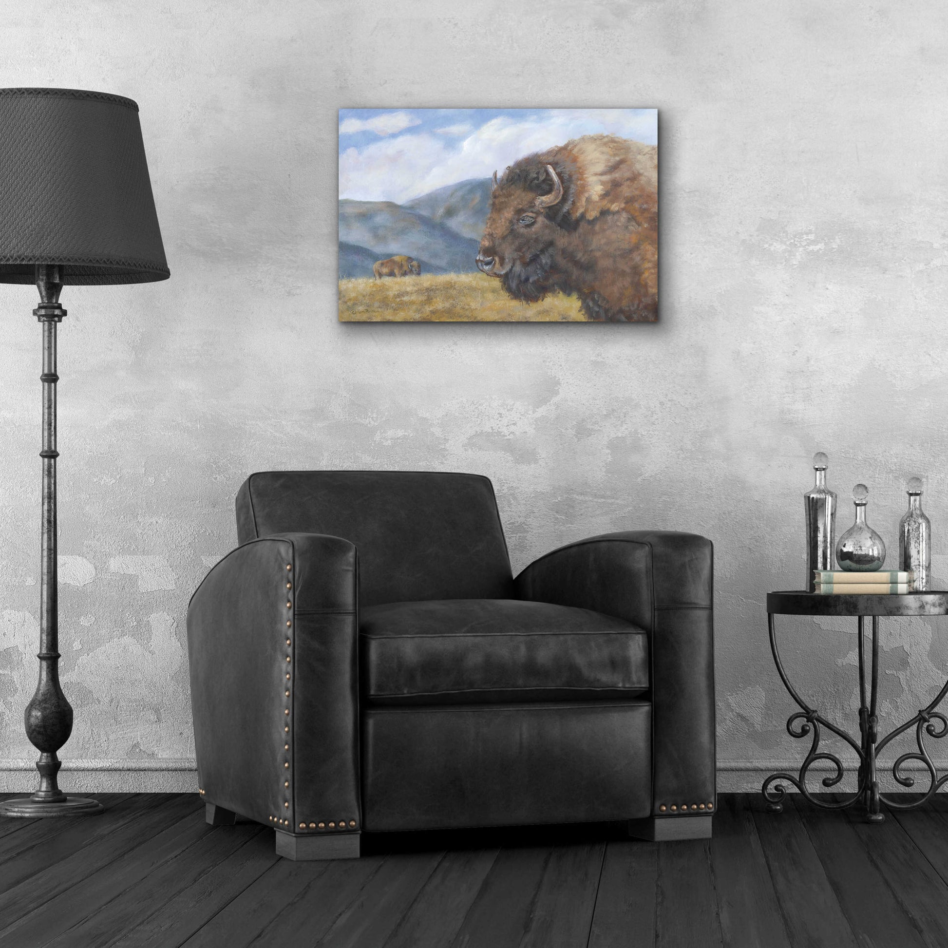 Epic Art 'Yellowstone Kings   ' by Pam Britton, Acrylic Glass Wall Art,24x16