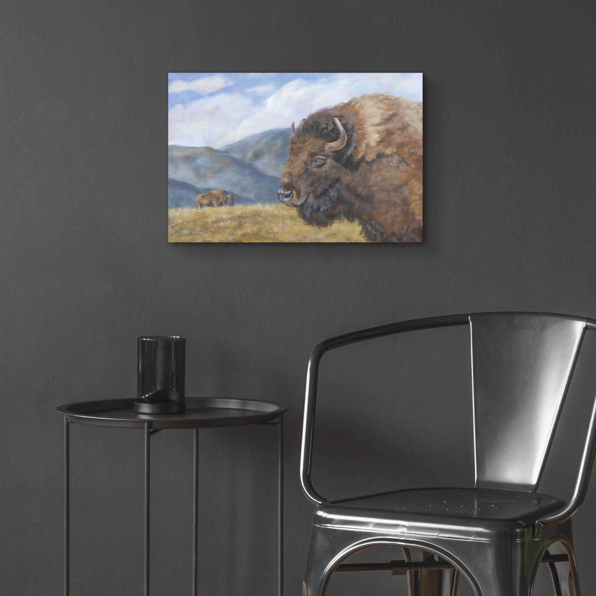 Epic Art 'Yellowstone Kings   ' by Pam Britton, Acrylic Glass Wall Art,24x16