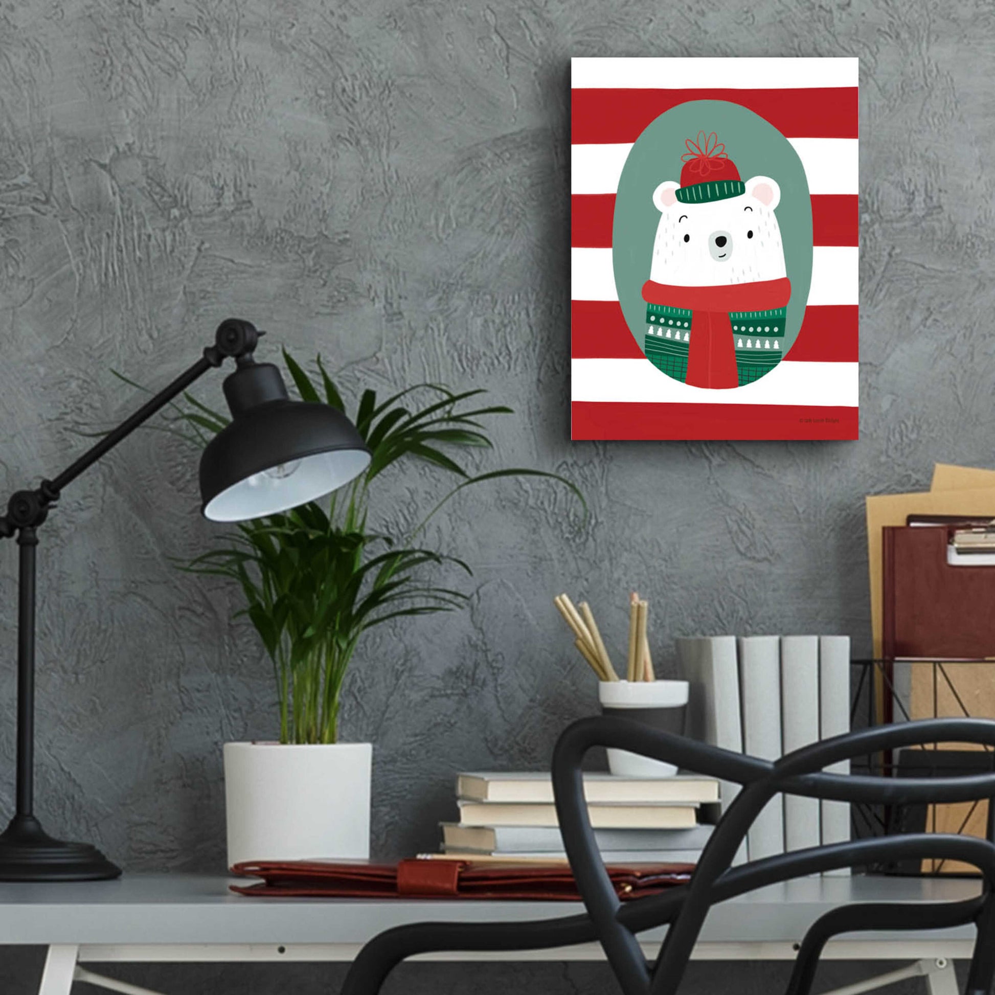 Epic Art 'Polar Sweater' by Lady Louise Designs, Acrylic Glass Wall Art,12x16