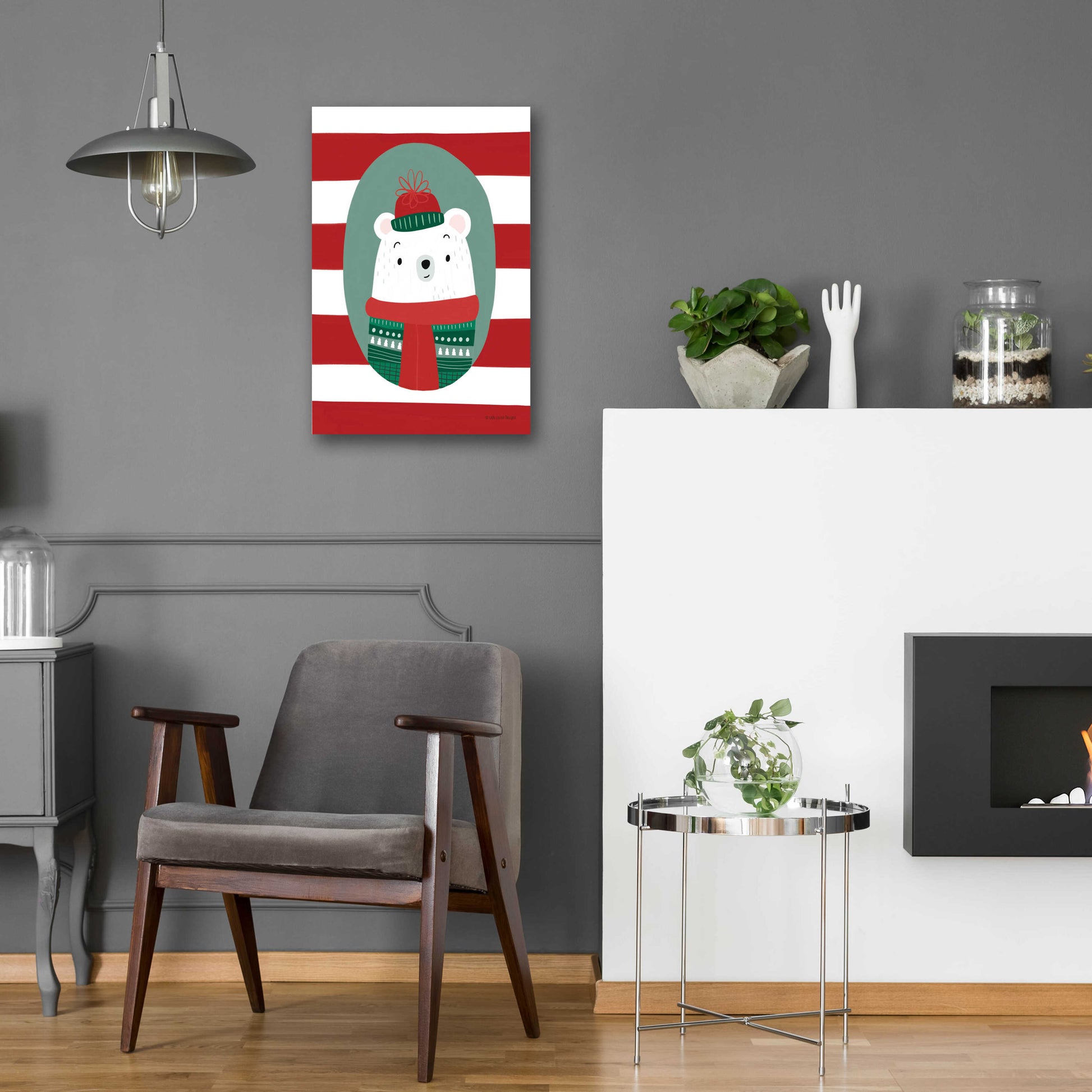 Epic Art 'Polar Sweater' by Lady Louise Designs, Acrylic Glass Wall Art,16x24