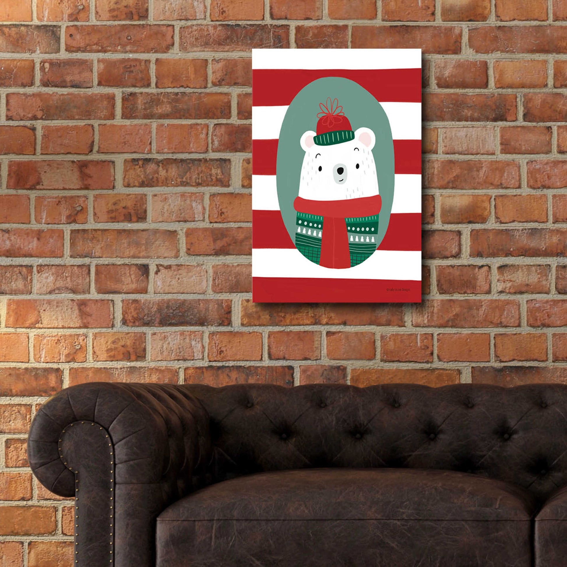 Epic Art 'Polar Sweater' by Lady Louise Designs, Acrylic Glass Wall Art,16x24