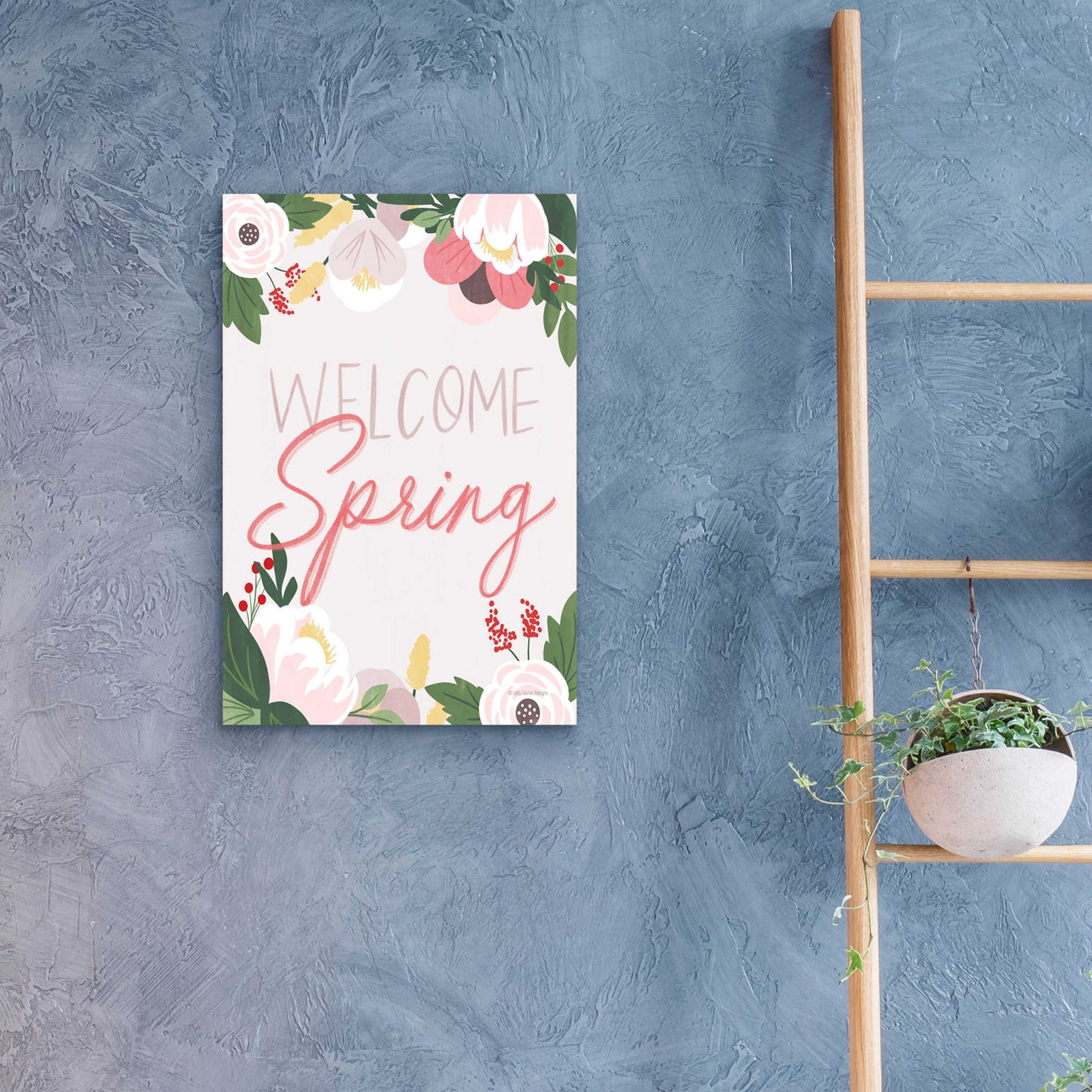 Epic Art 'Welcome Spring' by Lady Louise Designs, Acrylic Glass Wall Art,16x24