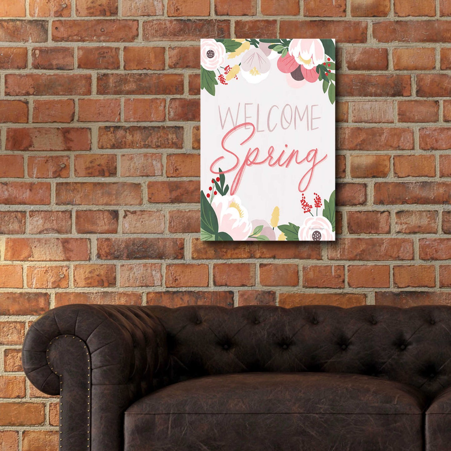 Epic Art 'Welcome Spring' by Lady Louise Designs, Acrylic Glass Wall Art,16x24