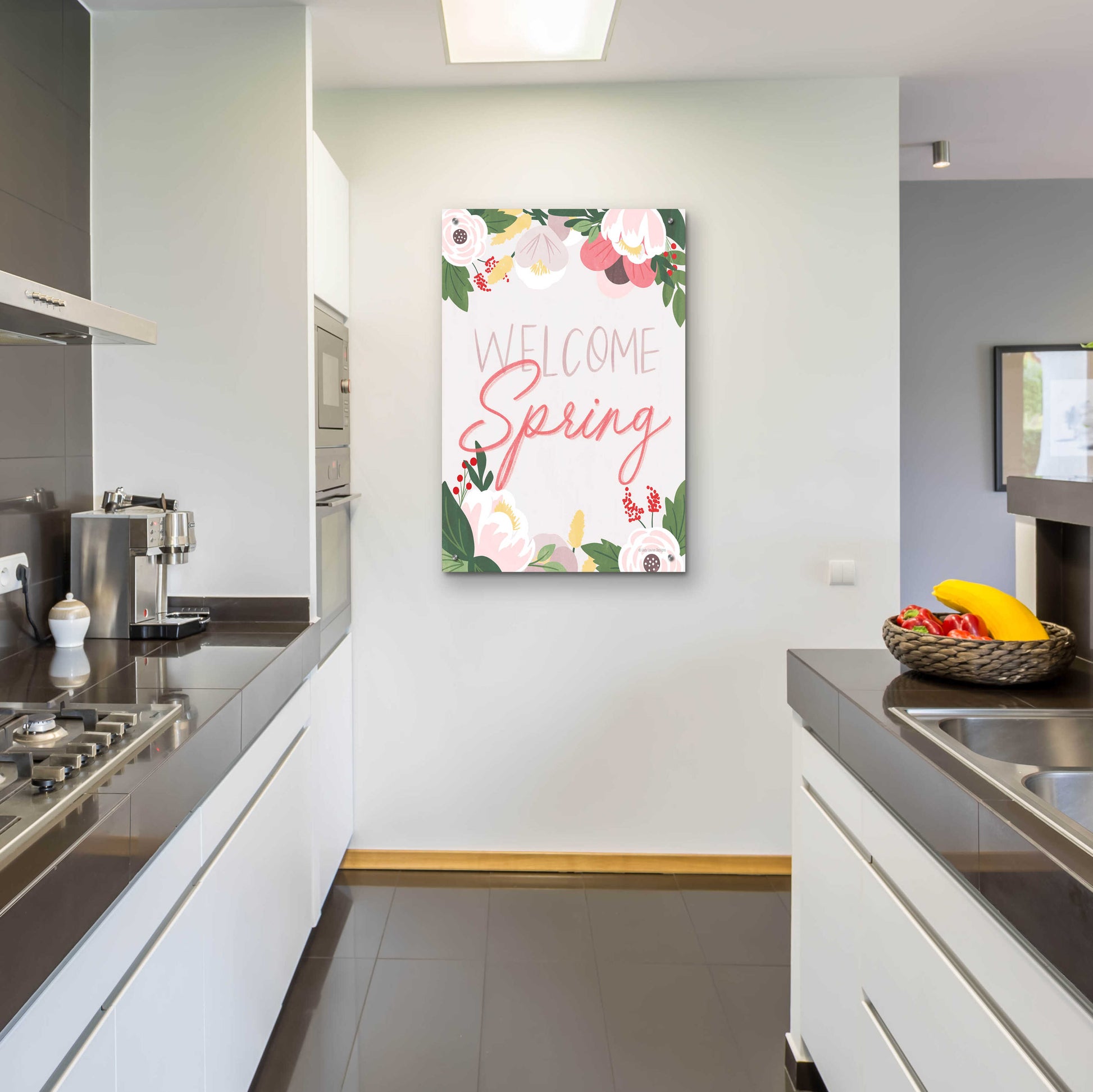 Epic Art 'Welcome Spring' by Lady Louise Designs, Acrylic Glass Wall Art,24x36