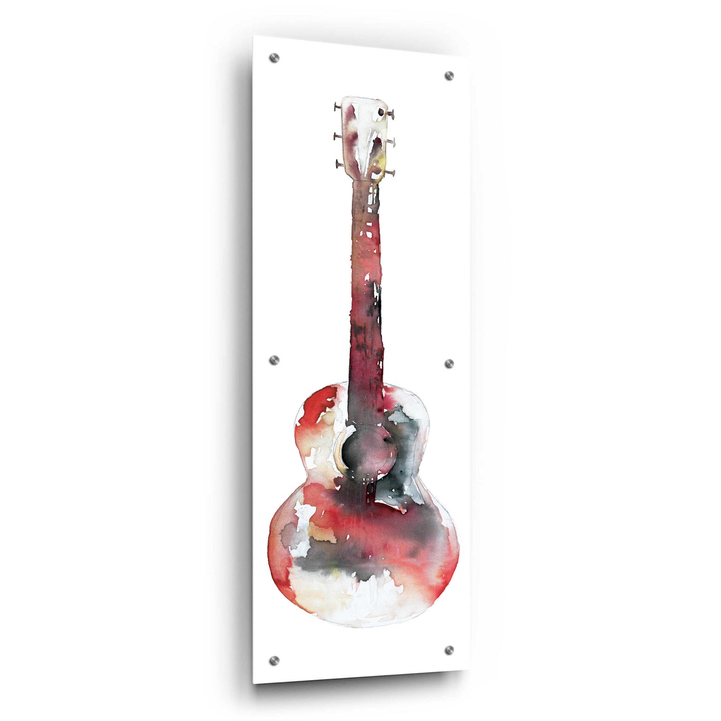 Epic Art 'Red Rocker' by Cloverfield & Co, Acrylic Glass Wall Art,12x36