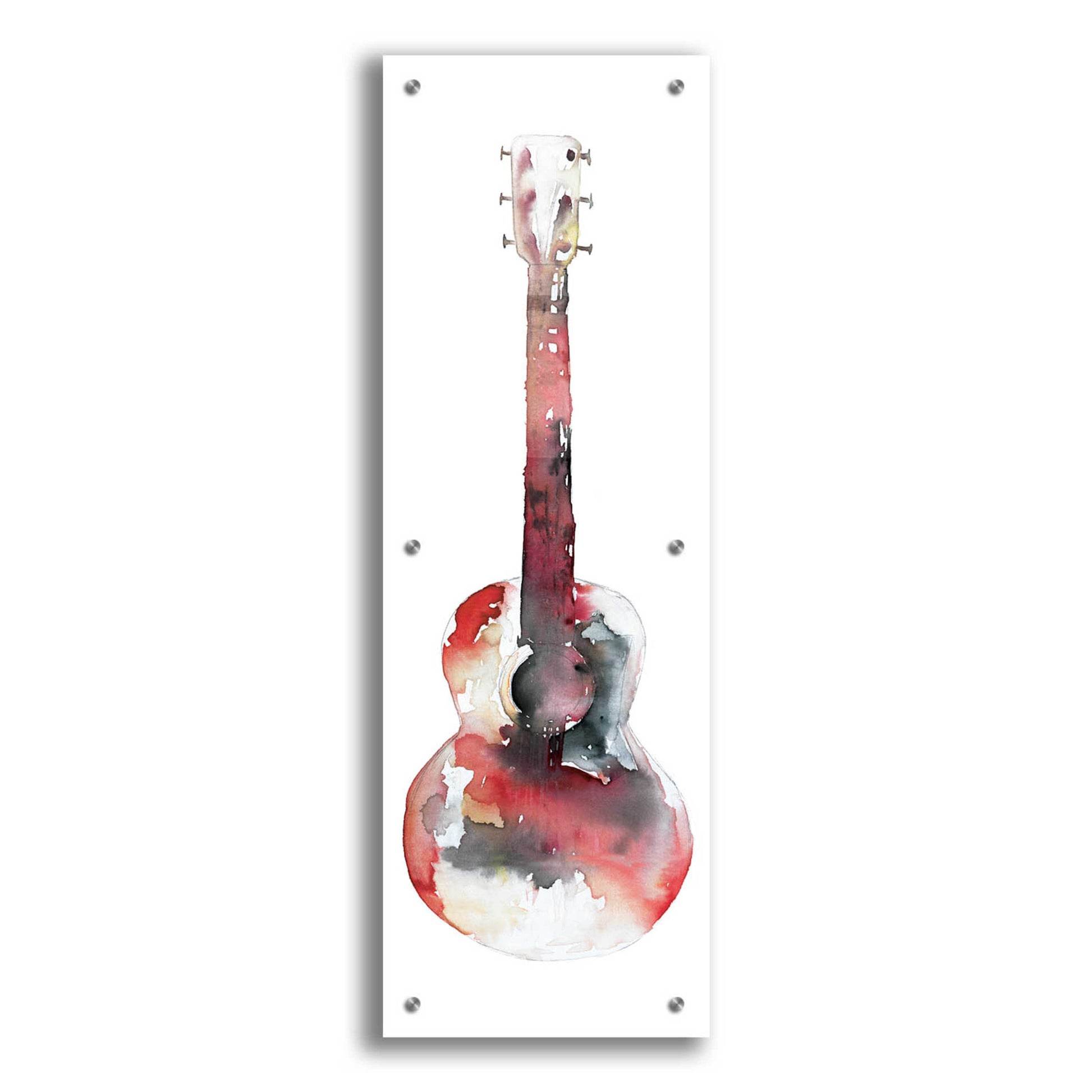 Epic Art 'Red Rocker' by Cloverfield & Co, Acrylic Glass Wall Art,12x36