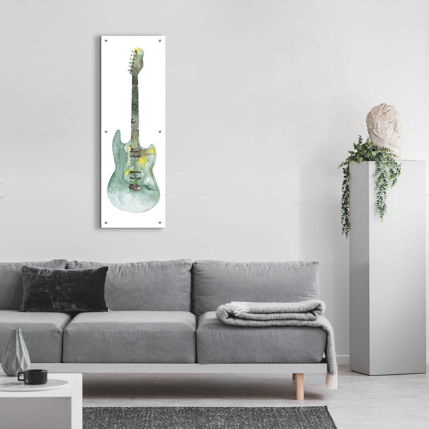 Epic Art 'Green Rocker' by Cloverfield & Co, Acrylic Glass Wall Art,16x48