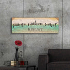 Epic Art 'Sunrise, Sunburn, Sunset, Repeat' by Cloverfield & Co, Acrylic Glass Wall Art,48x16