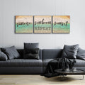 Sunrise, Sunburn, Sunset, Repeat by Cloverfield & Co. - 72x24 acrylic wall art in a room