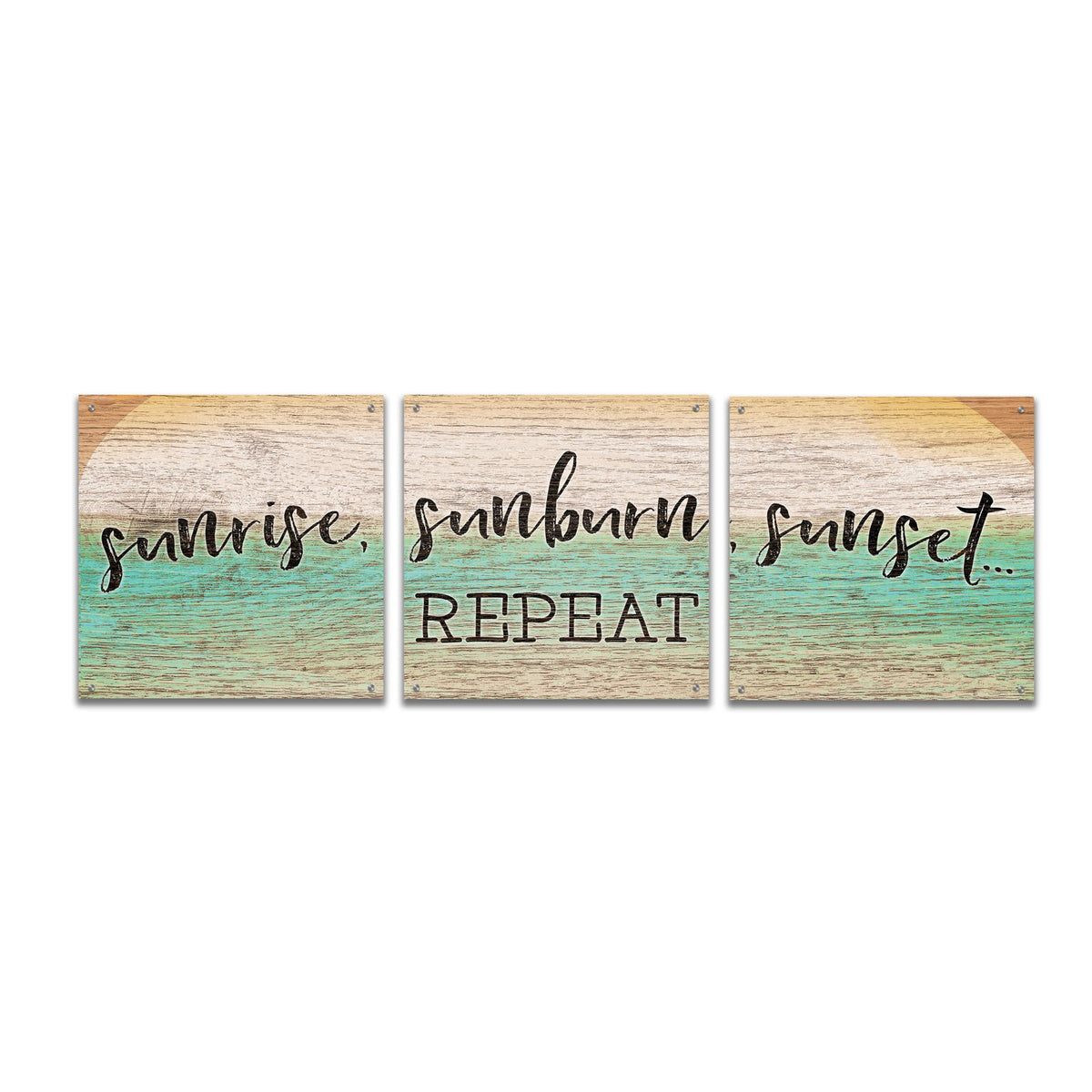 Sunrise, Sunburn, Sunset, Repeat by Cloverfield & Co. acrylic glass wall art