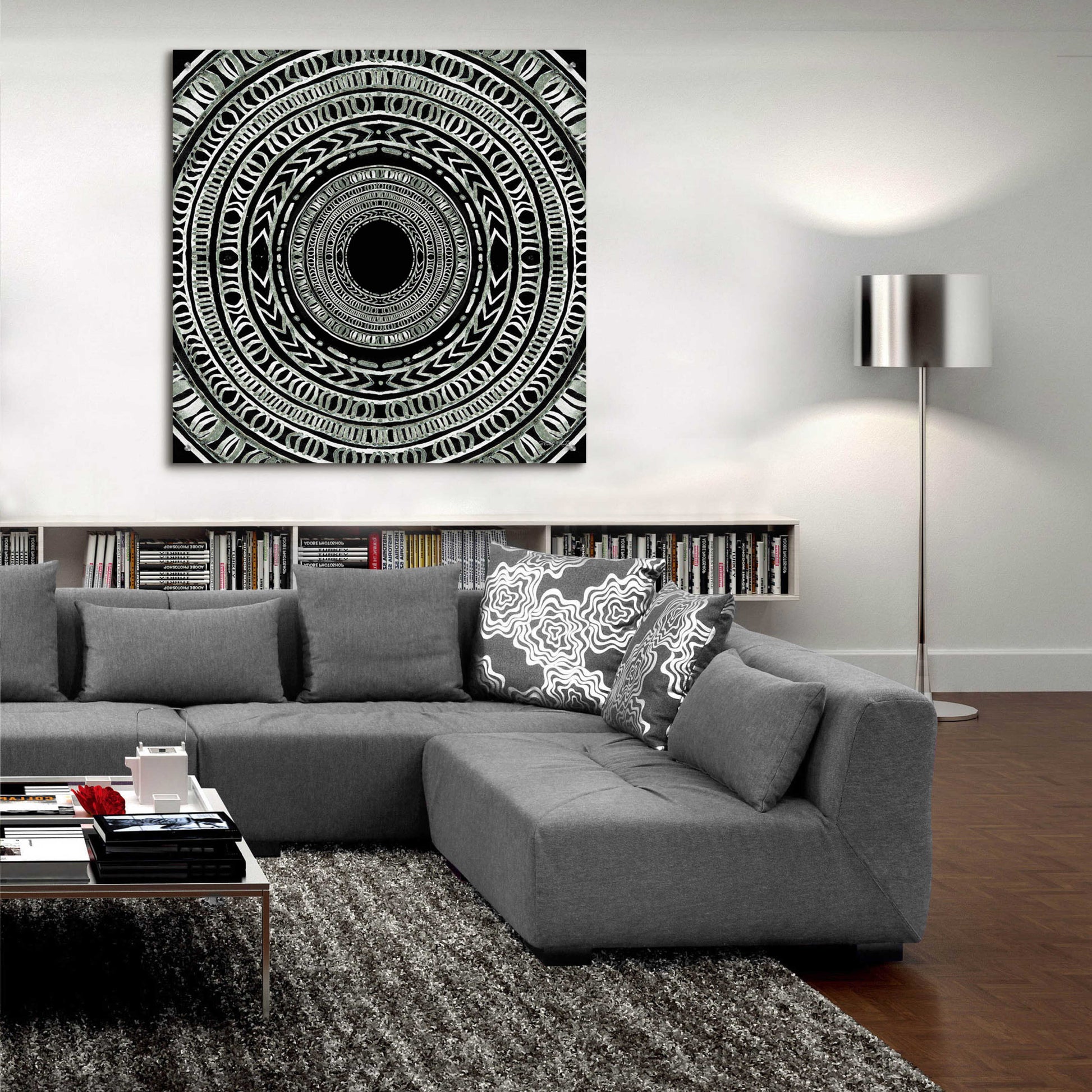 Epic Art 'Seeing Circles I' by Cindy Jacobs, Acrylic Glass Wall Art,36x36