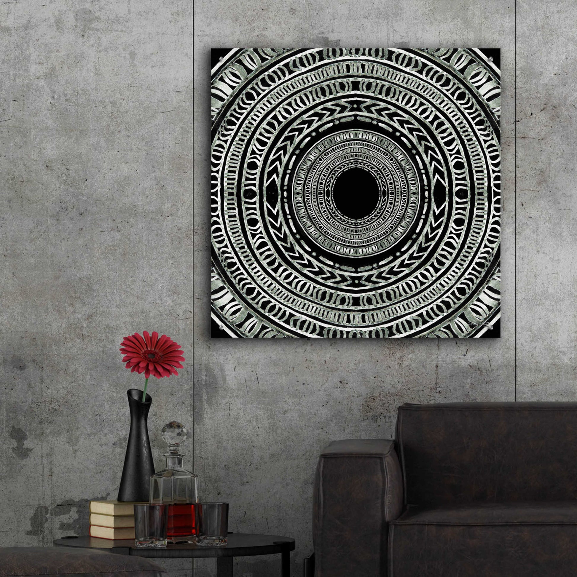 Epic Art 'Seeing Circles I' by Cindy Jacobs, Acrylic Glass Wall Art,36x36