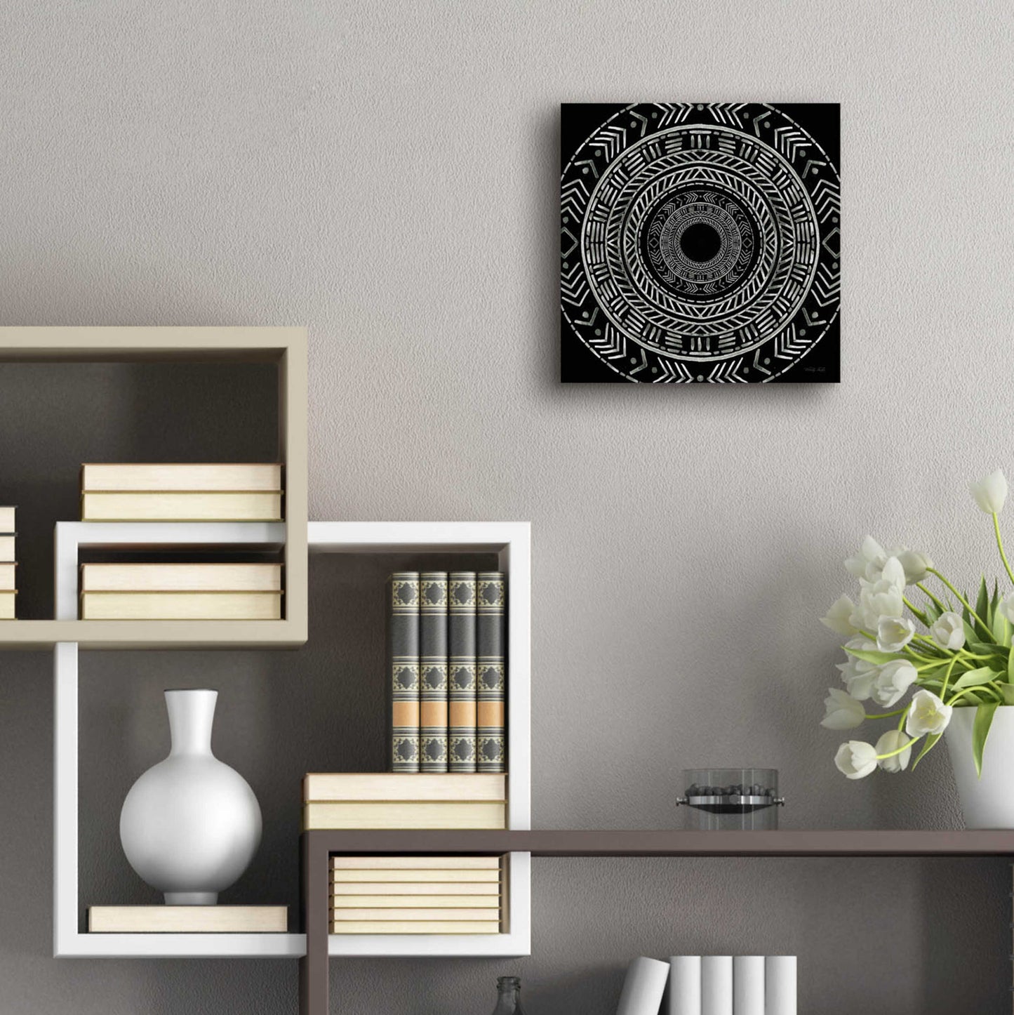 Epic Art 'Seeing Circles II' by Cindy Jacobs, Acrylic Glass Wall Art,12x12