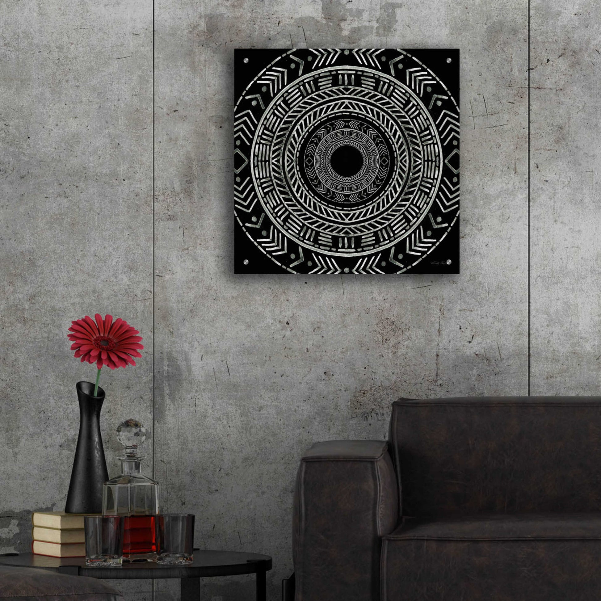 Epic Art 'Seeing Circles II' by Cindy Jacobs, Acrylic Glass Wall Art,24x24