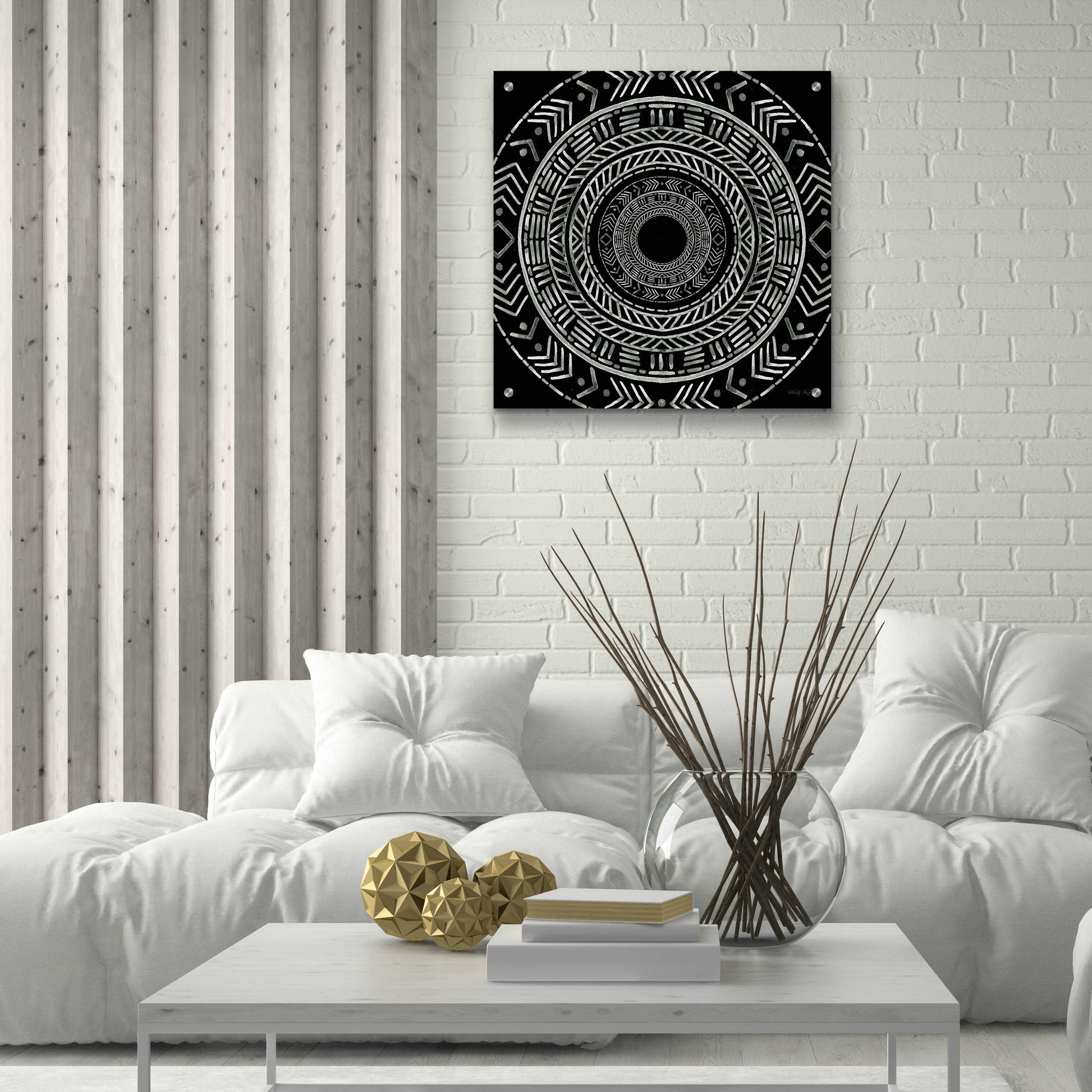 Epic Art 'Seeing Circles II' by Cindy Jacobs, Acrylic Glass Wall Art,24x24