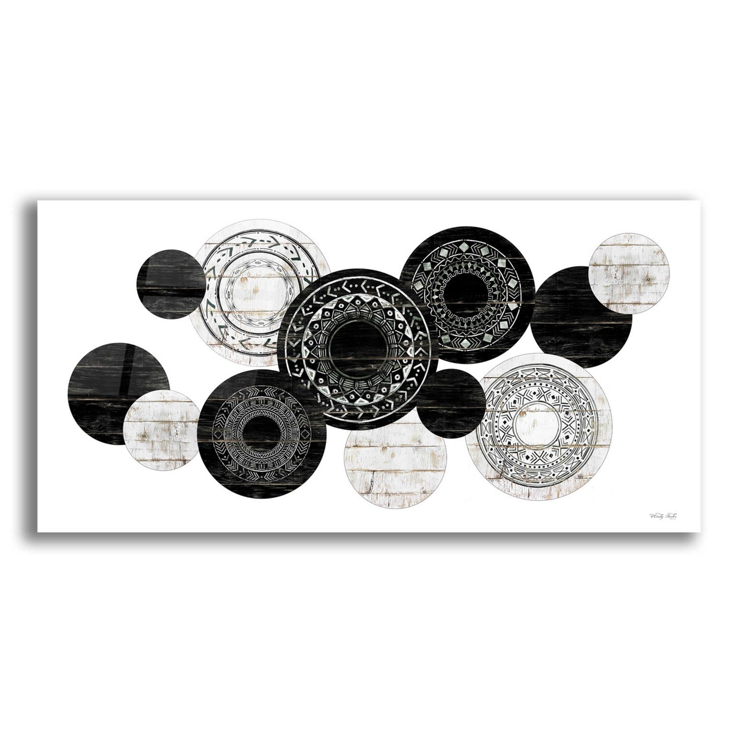 Epic Art 'Textured Circles' by Cindy Jacobs, Acrylic Glass Wall Art